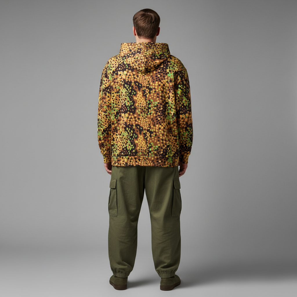 Erbsenmuster WW2 Camouflage Pullover Hoodie
