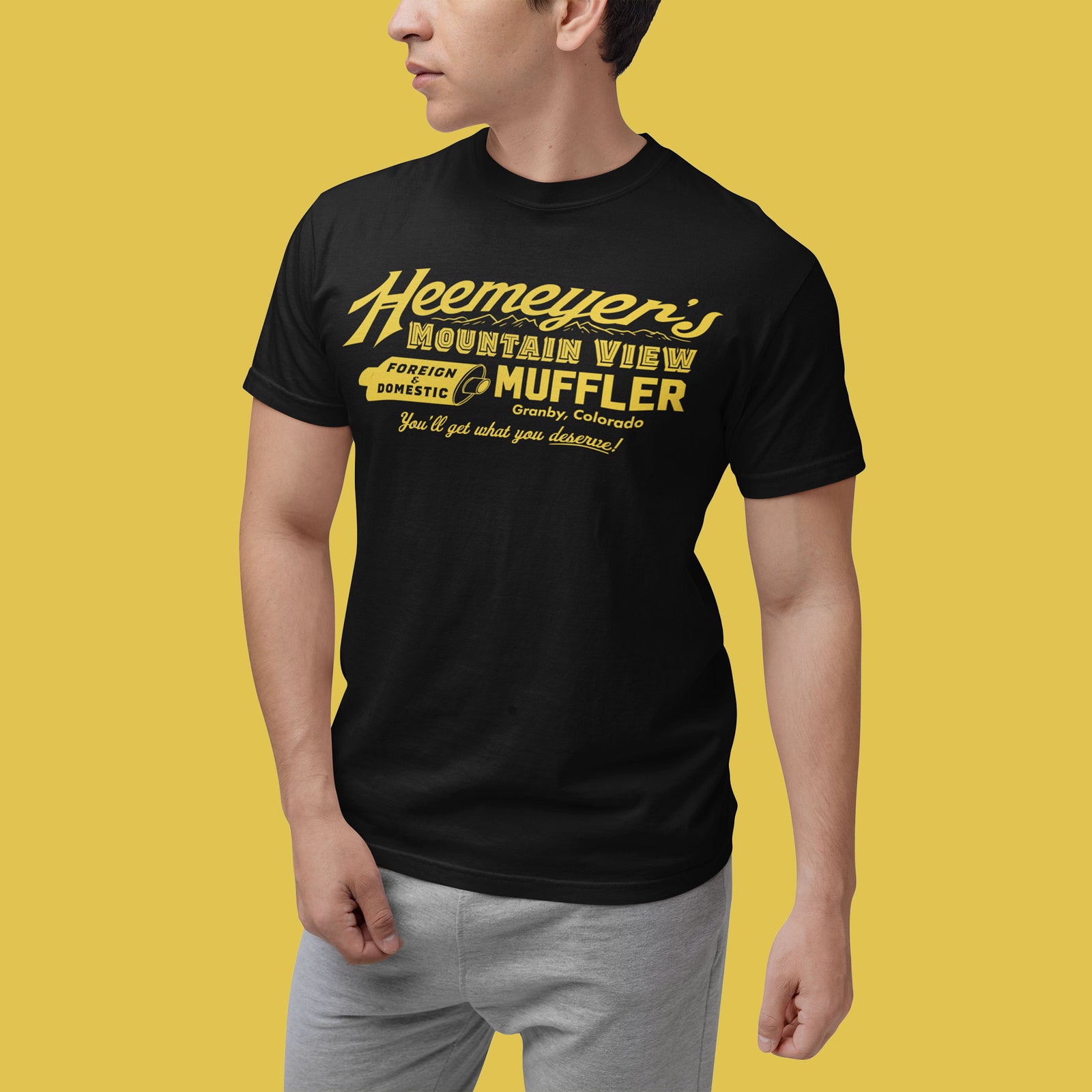 Heemeyer's Mountain View Muffler Garment-dyed Heavyweight T-shirt