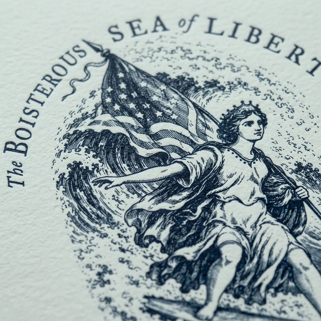 Jefferson Sea of Liberty Quote Art Print