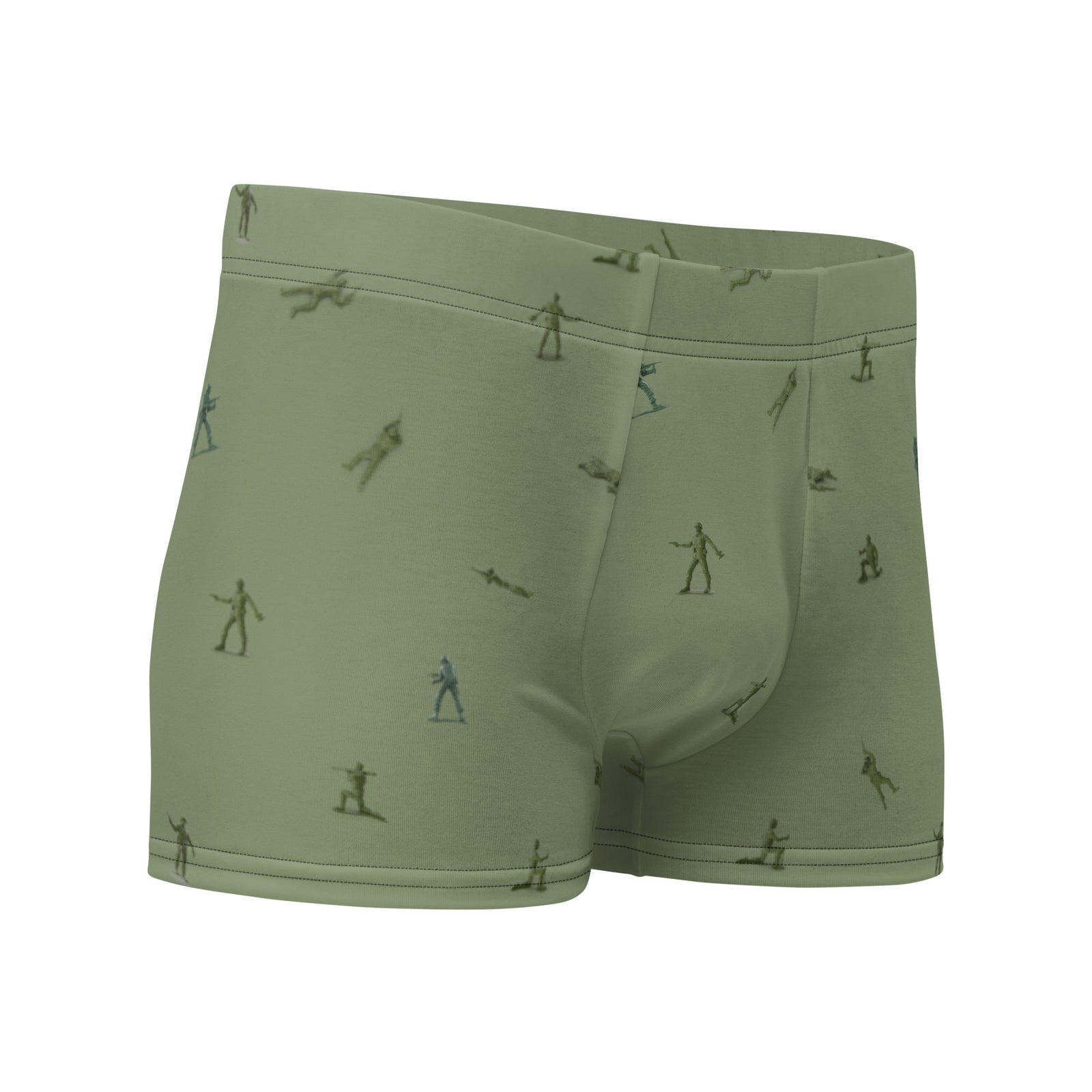 Little Green Army Men Pattern Boxer Briefs