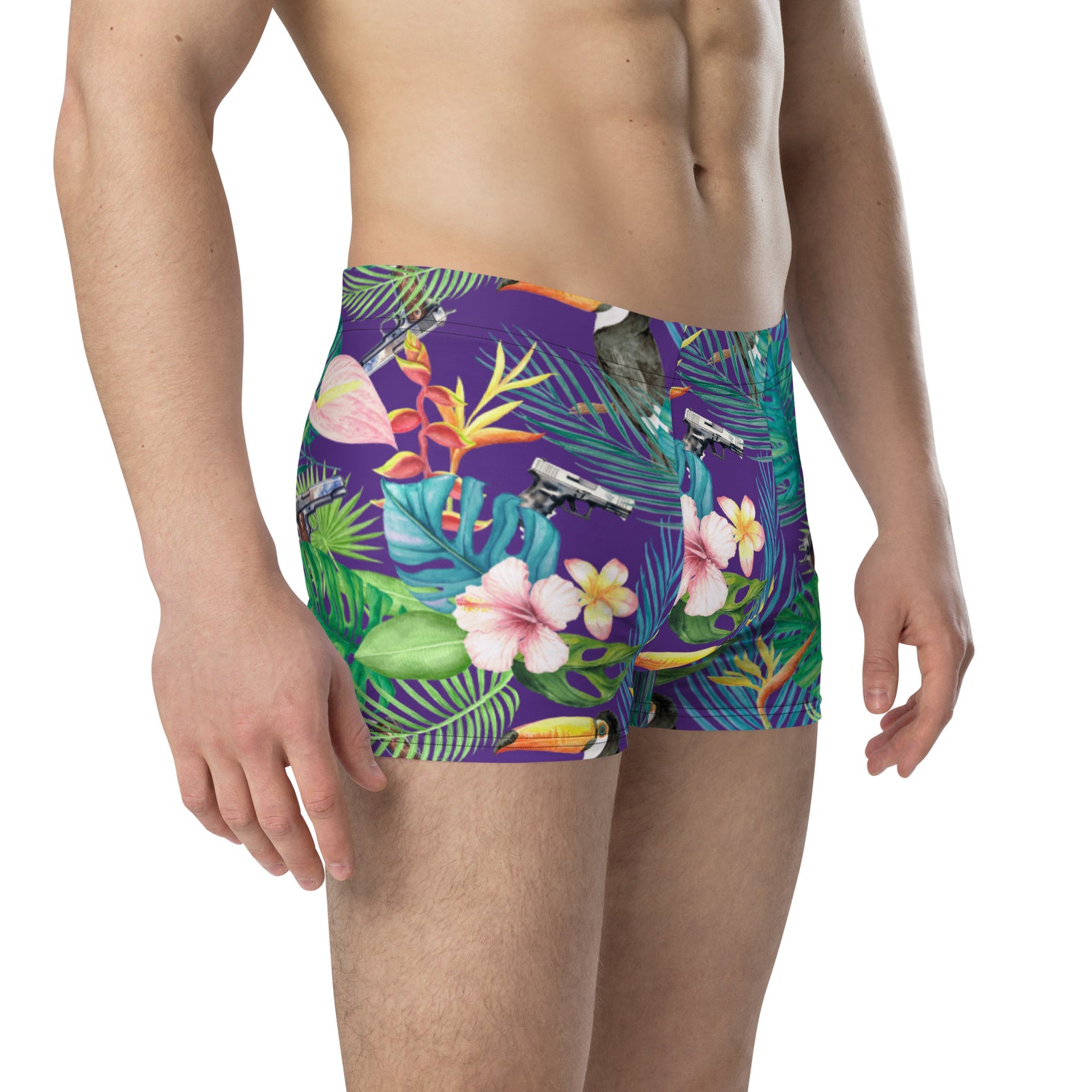 Hibiscus Bang Bang Sunset Hawaiian Boxer Briefs
