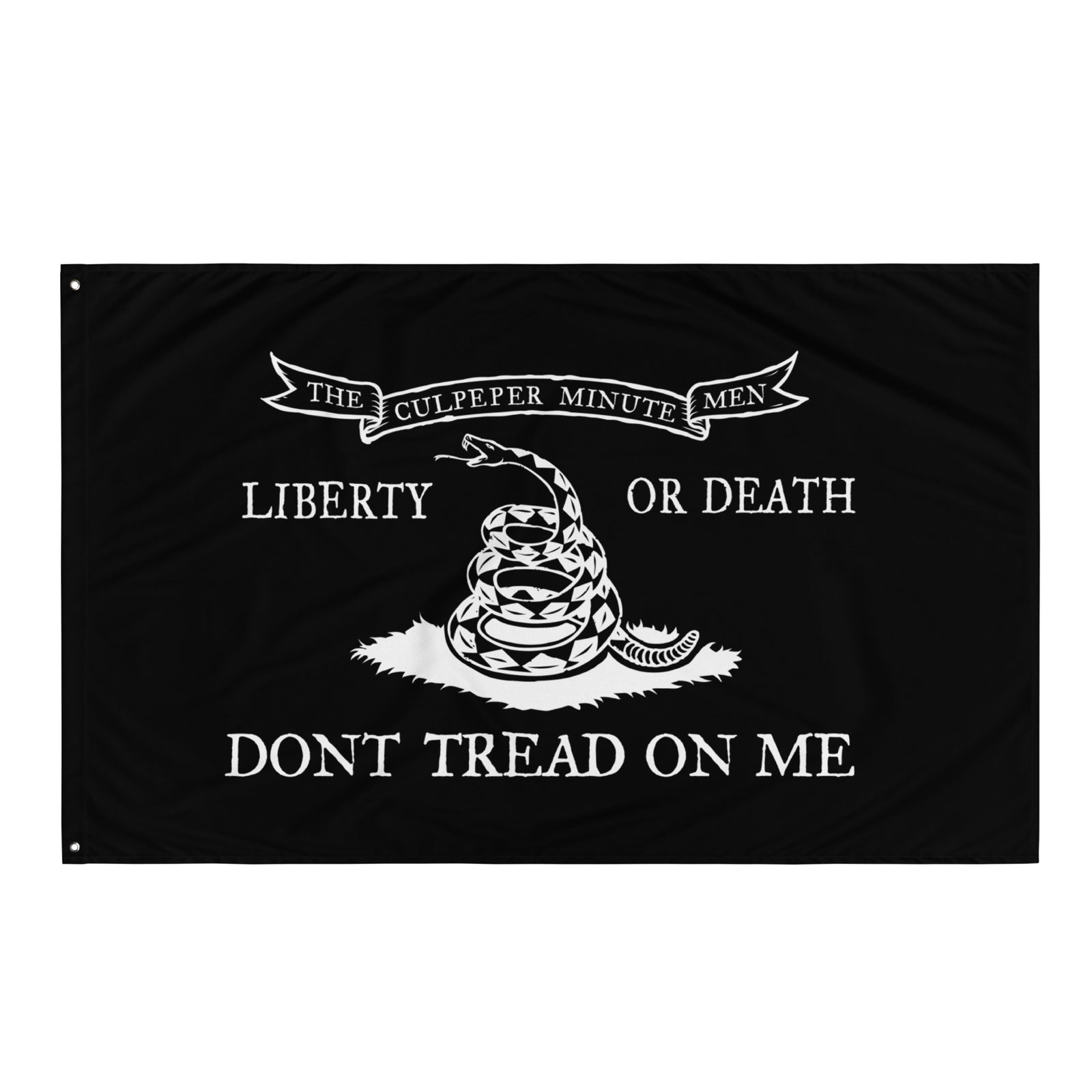 Culpeper Don't Tread on Me Black Wall Flag