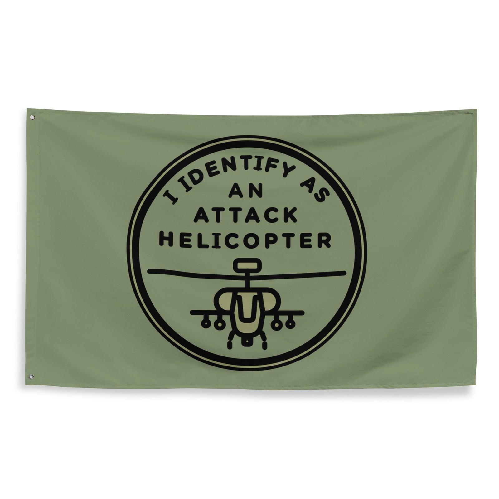 I Identify as an Attack Helicopter Flag