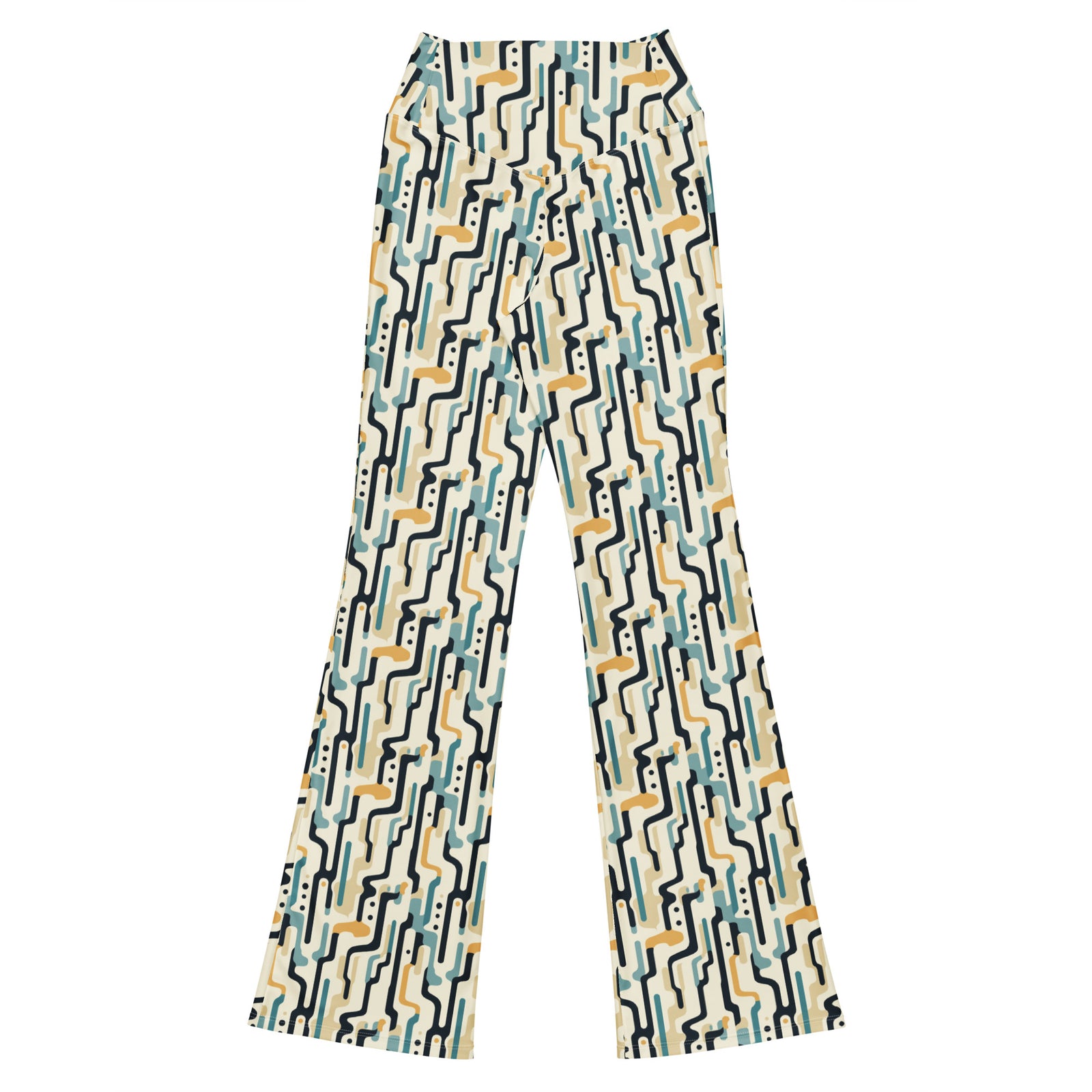 Midcentury Doodle Flare Leggings