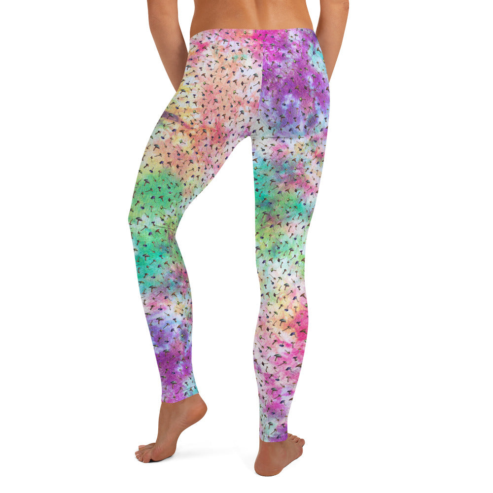 Tie Dye Mushroom Mirage Leggings