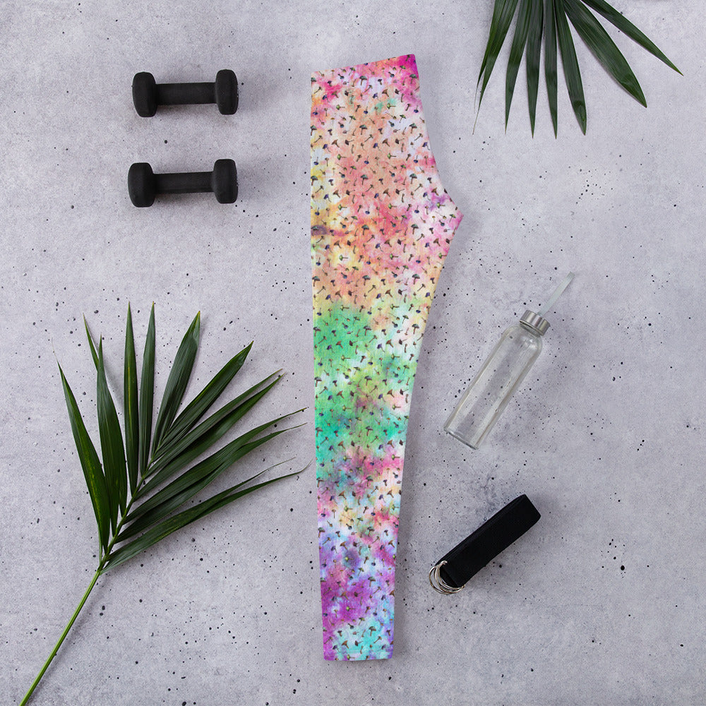 Tie Dye Mushroom Mirage Leggings