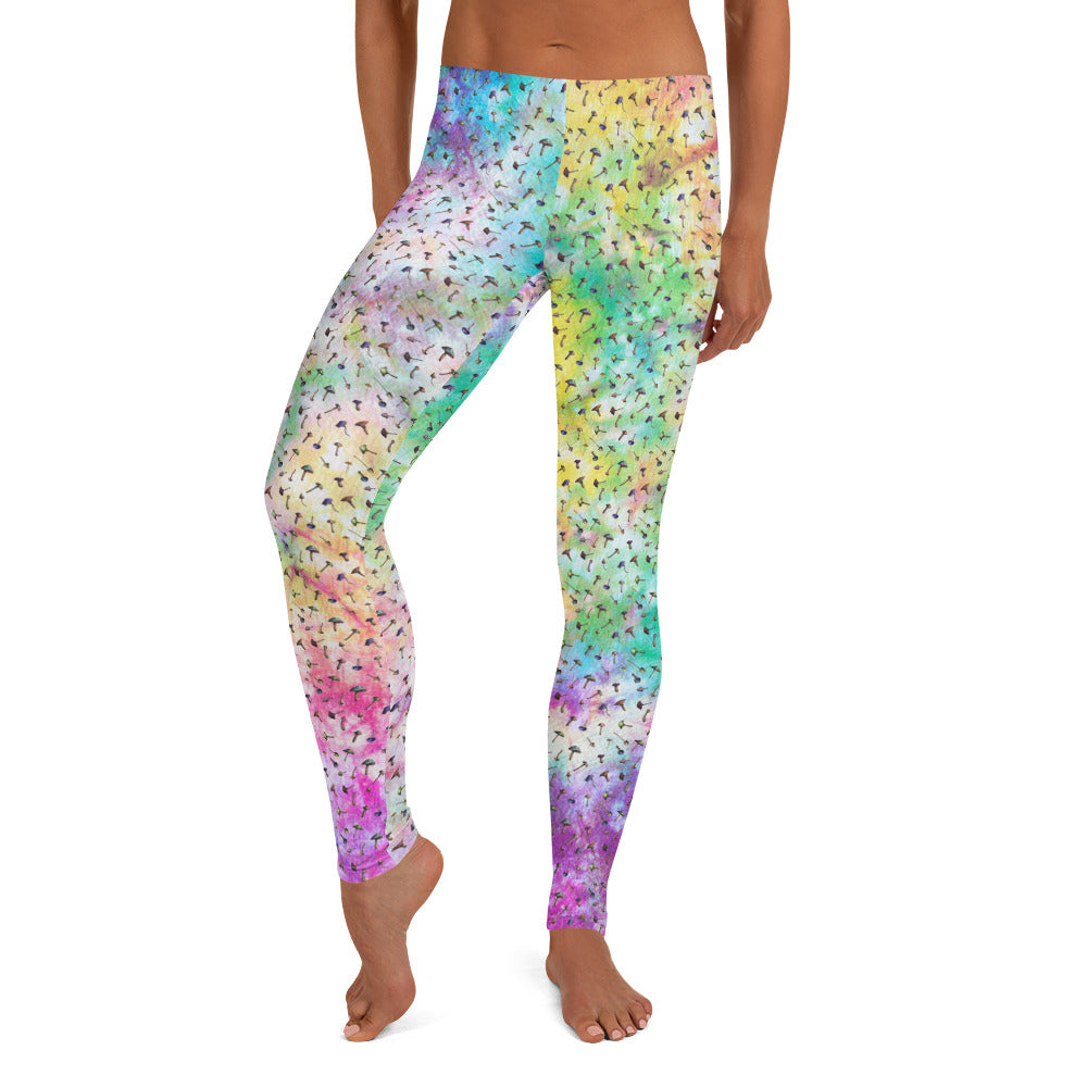 Tie Dye Mushroom Mirage Leggings