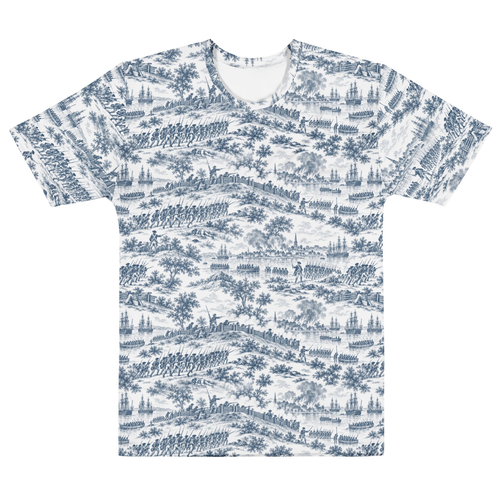 Front product view of the Battle of Bunker Hill cotton crew neck T-shirt
