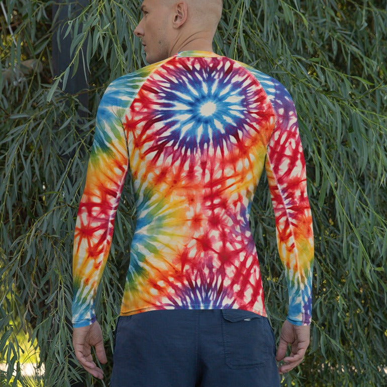 Cosmic Charlie Tie Dye Men's Rash Guard