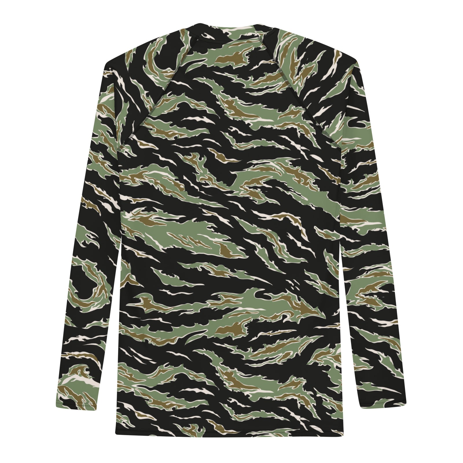 Tiger Stripe Deep Jungle Camouflage Men's Rash Guard
