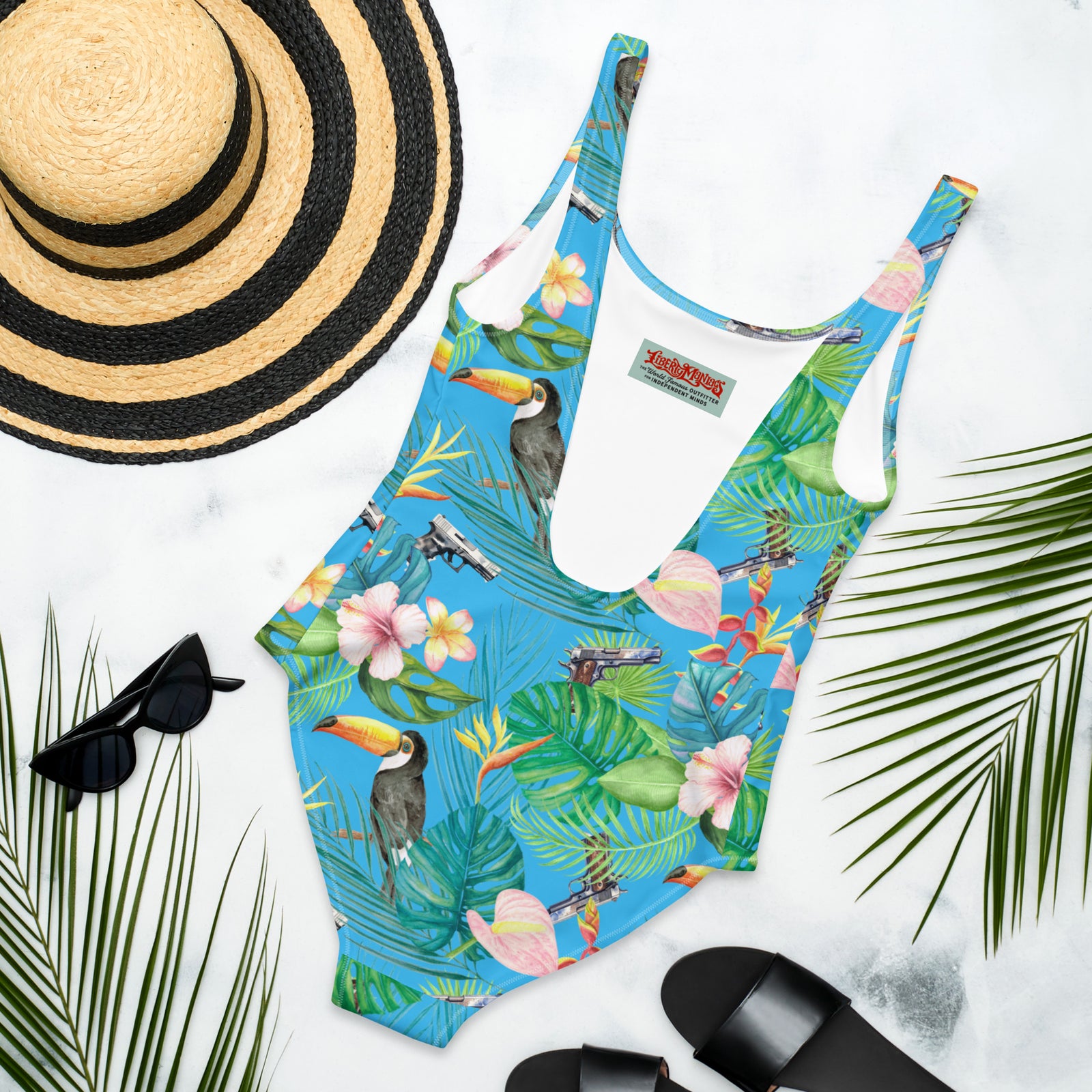 Hibiscus Bang Bang Hawaiian One-Piece Swimsuit