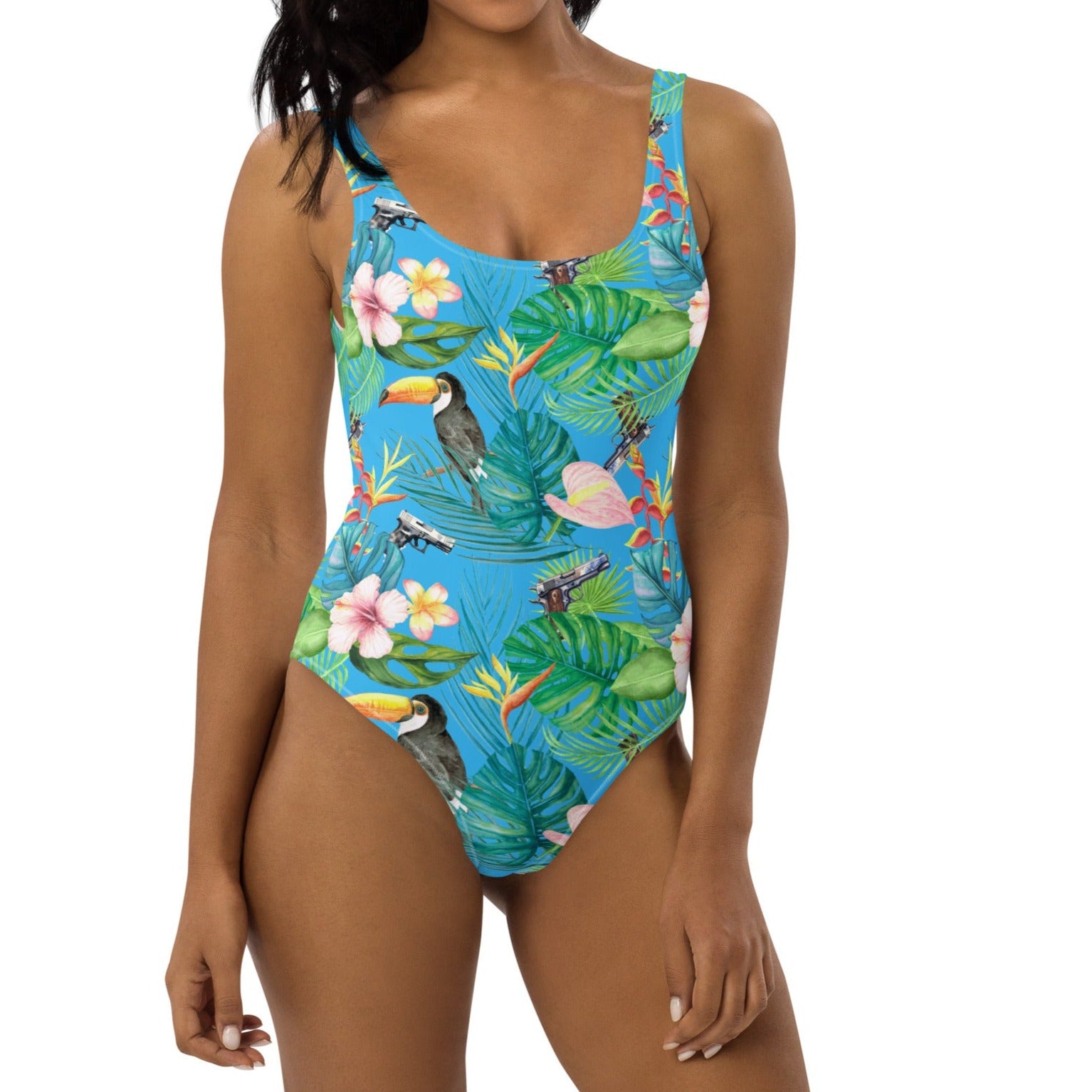 Hibiscus Bang Bang Hawaiian One-Piece Swimsuit