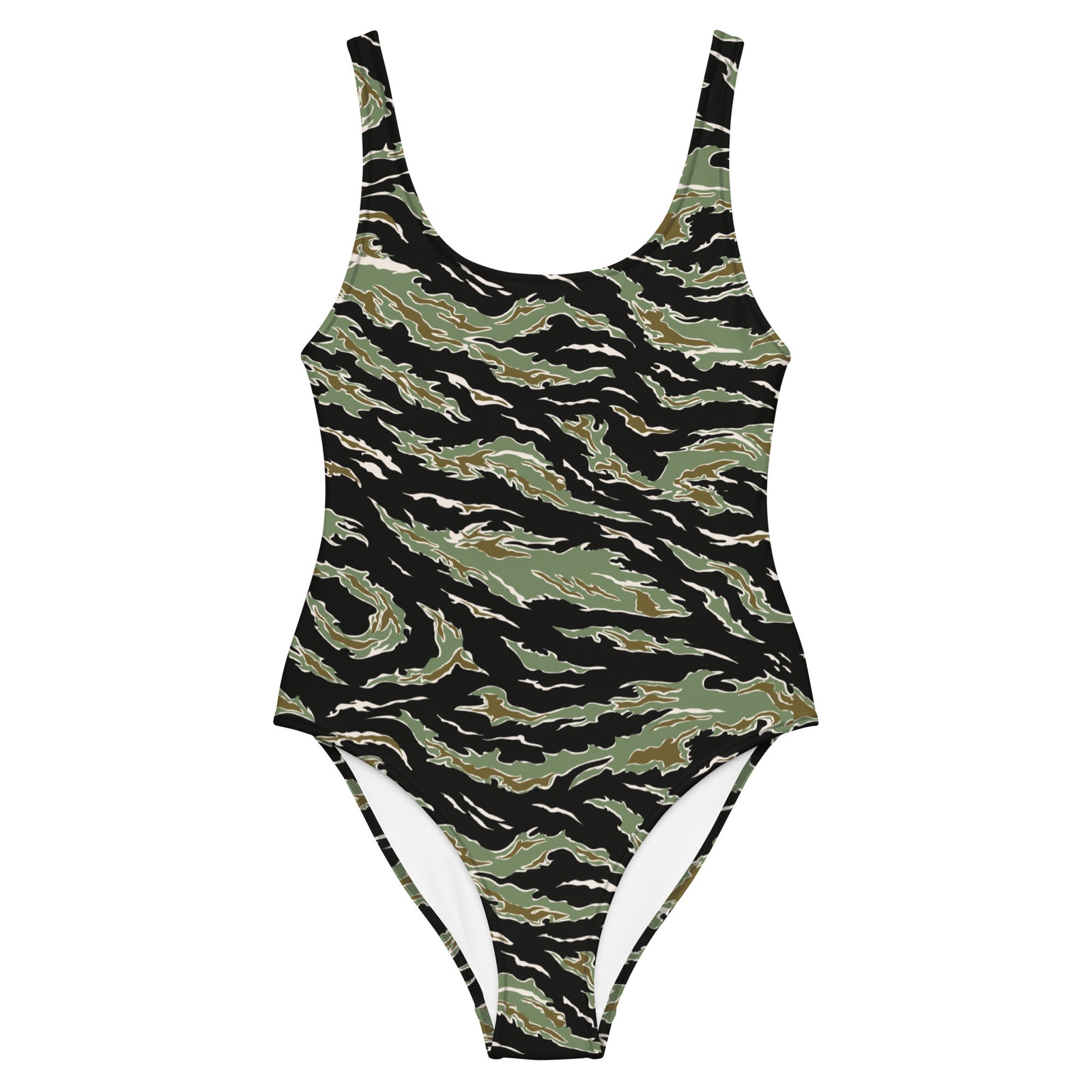 Tiger Stripe Camo One-Piece Swimsuit