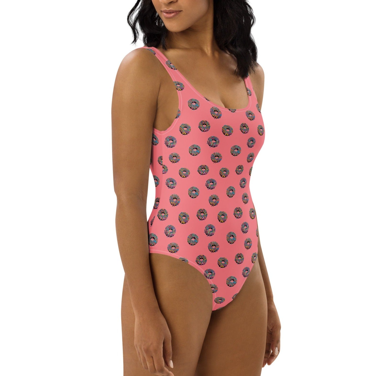 Psychedelic Donut One-Piece Swimsuit