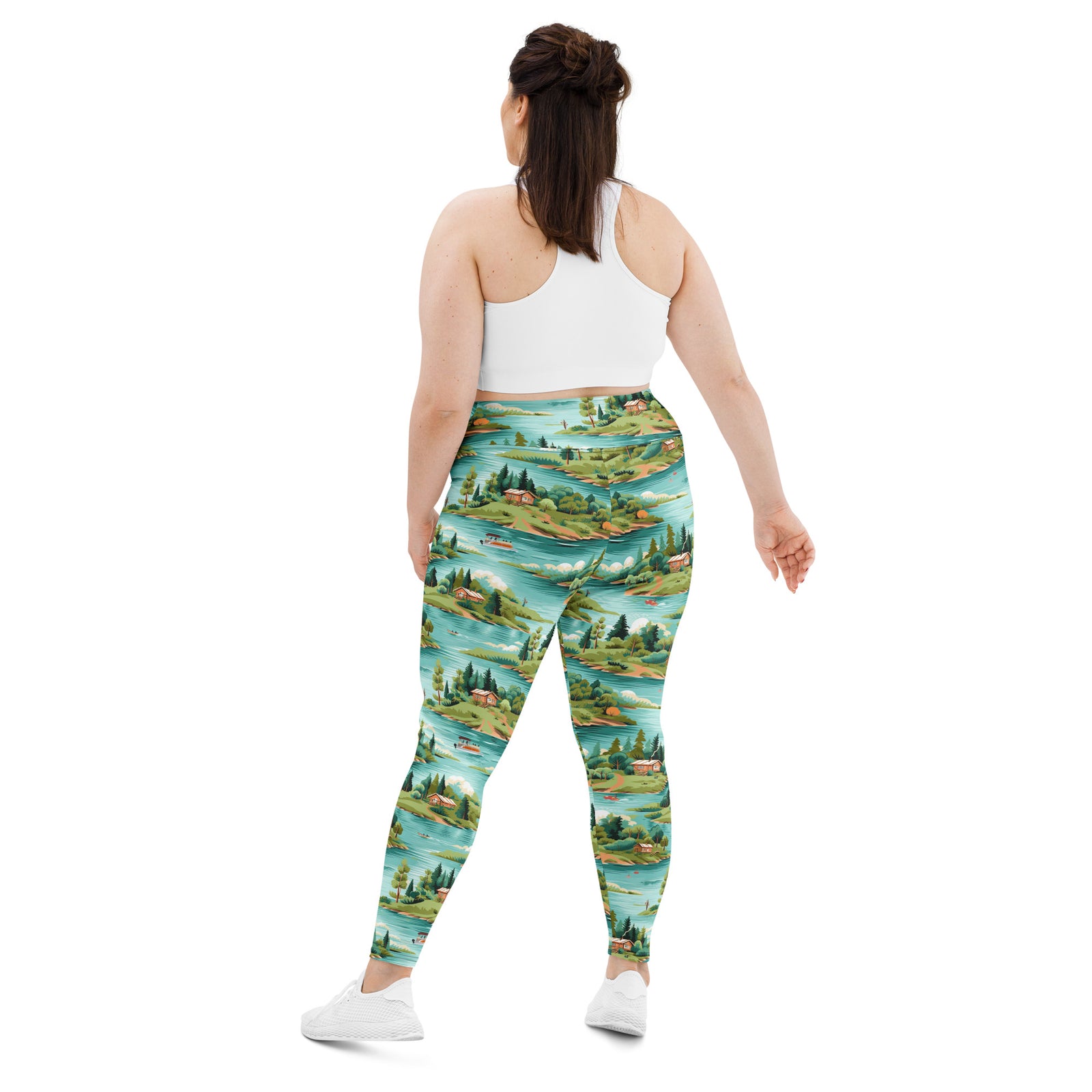 Up North All-Over Print Plus Size Leggings