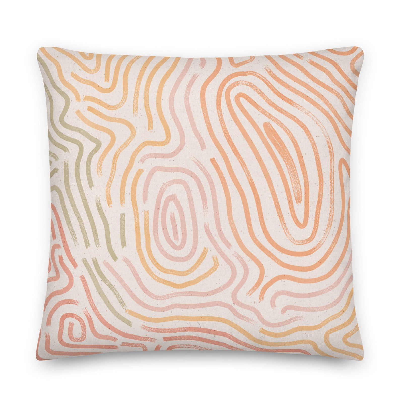 Abstrakt Serenity Throw Pillow