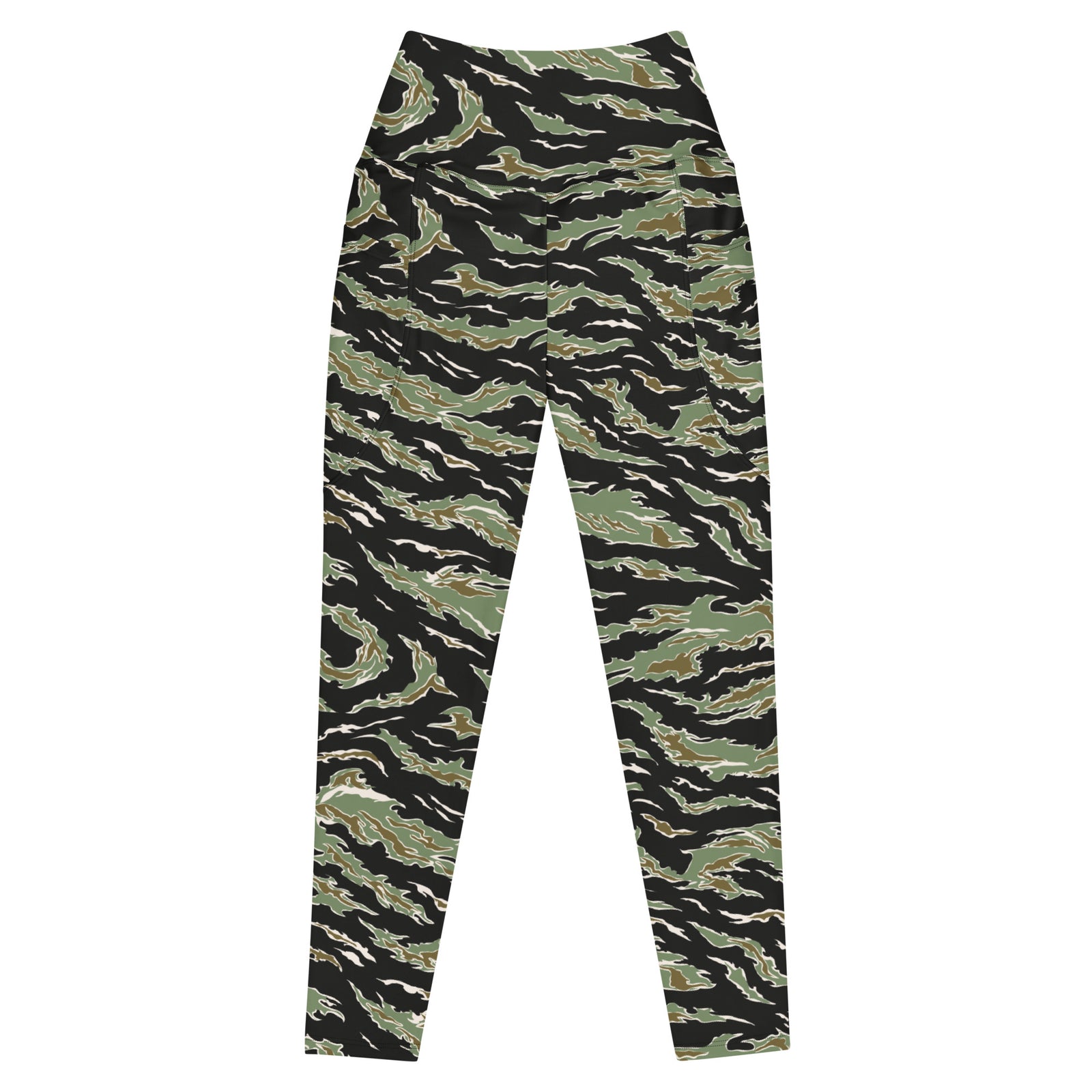 Tiger Stripe Camo Leggings with Pockets