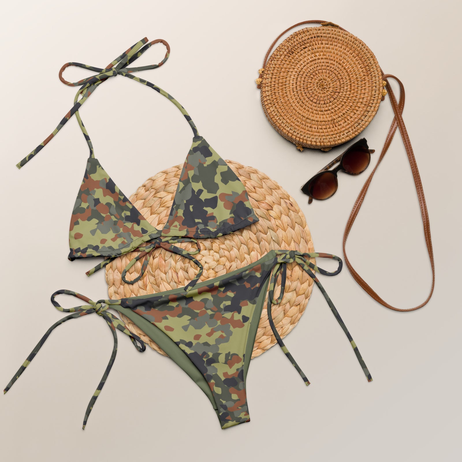 Flecktarn Reconnaissance Camo String Bikini