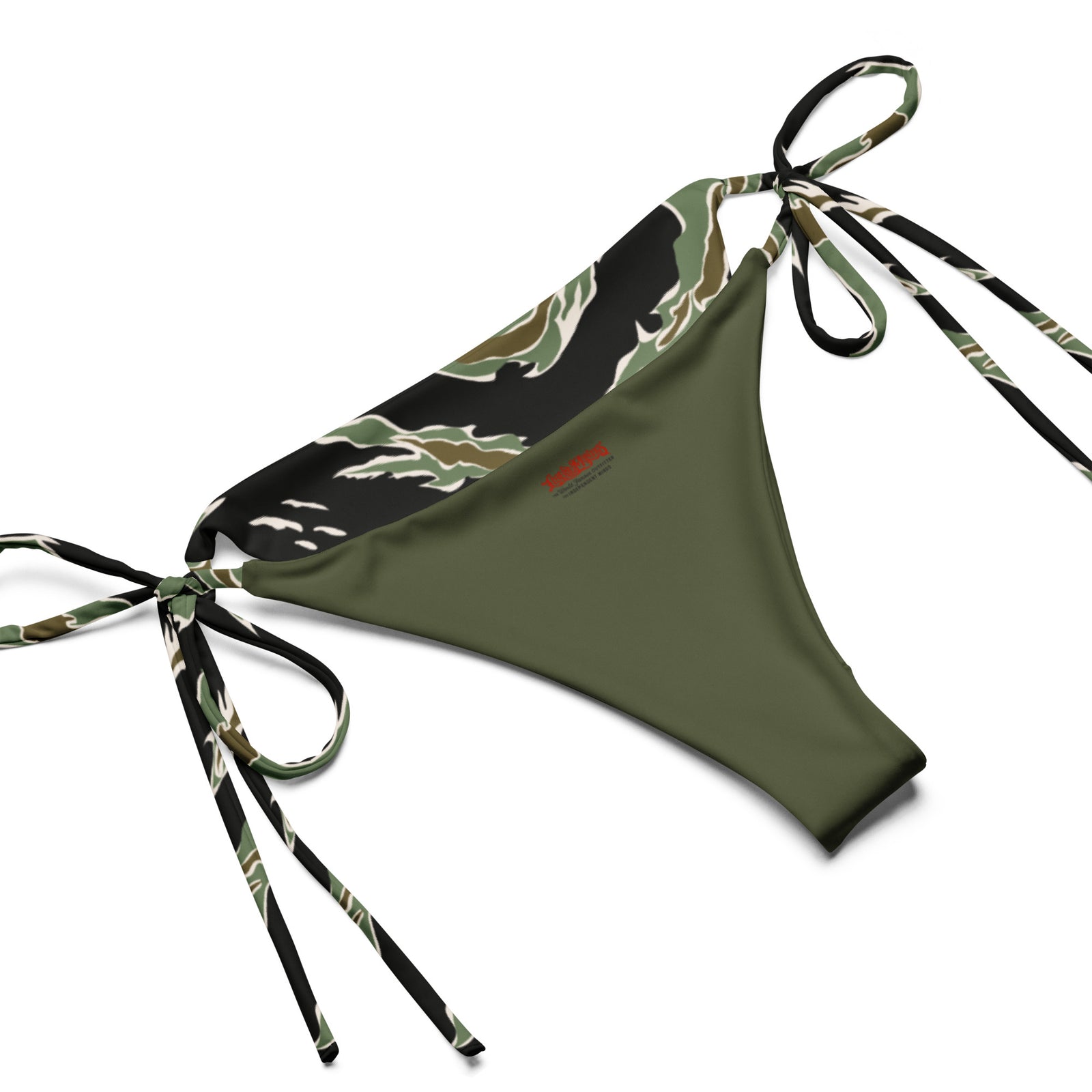 Tiger Stripe Jungle Camouflage String Bikini