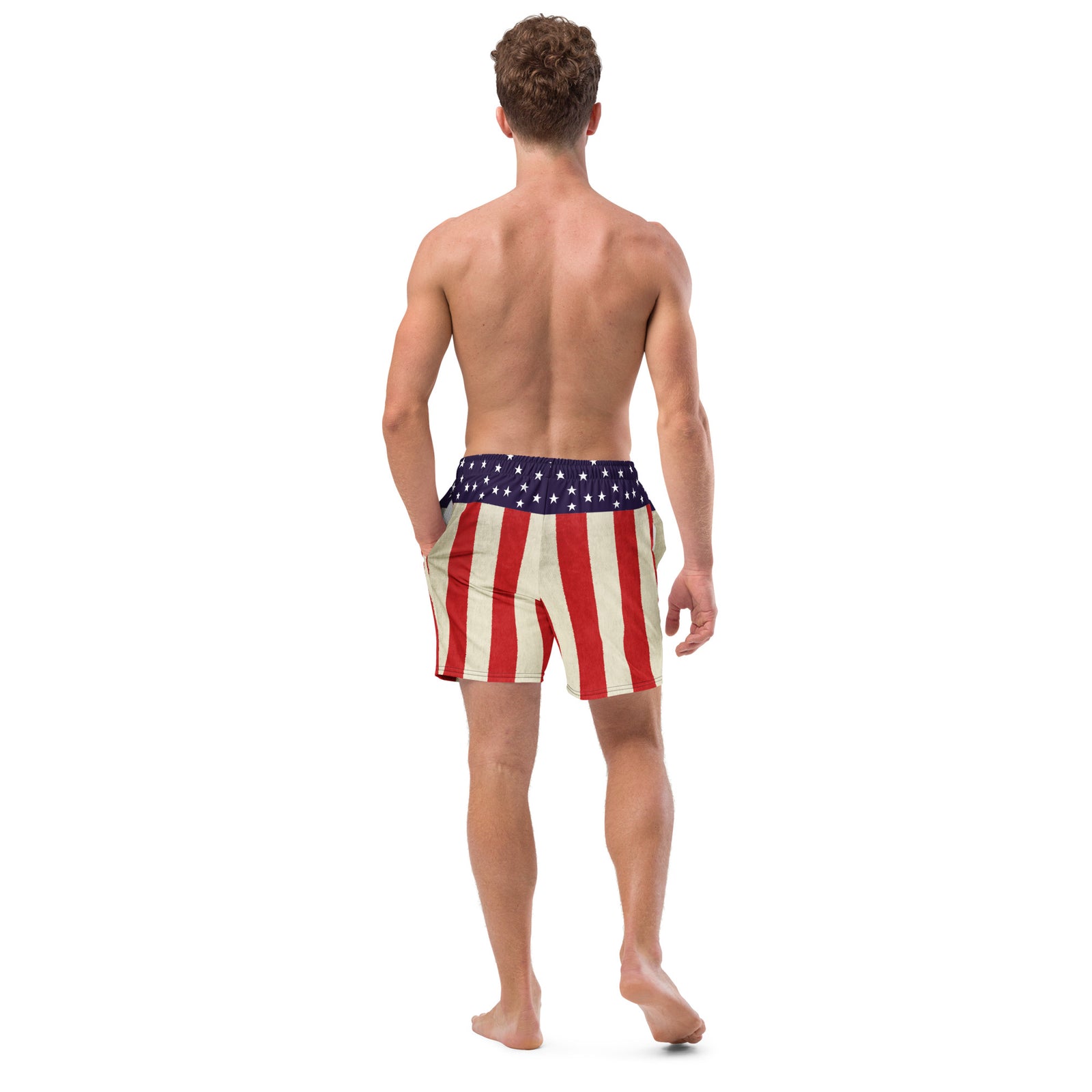 Americana Men's Stars and Bars Swim Trunks