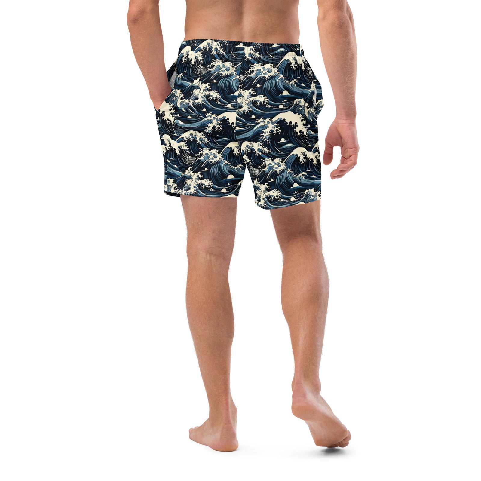 Great Waves Men's Swim Trunks