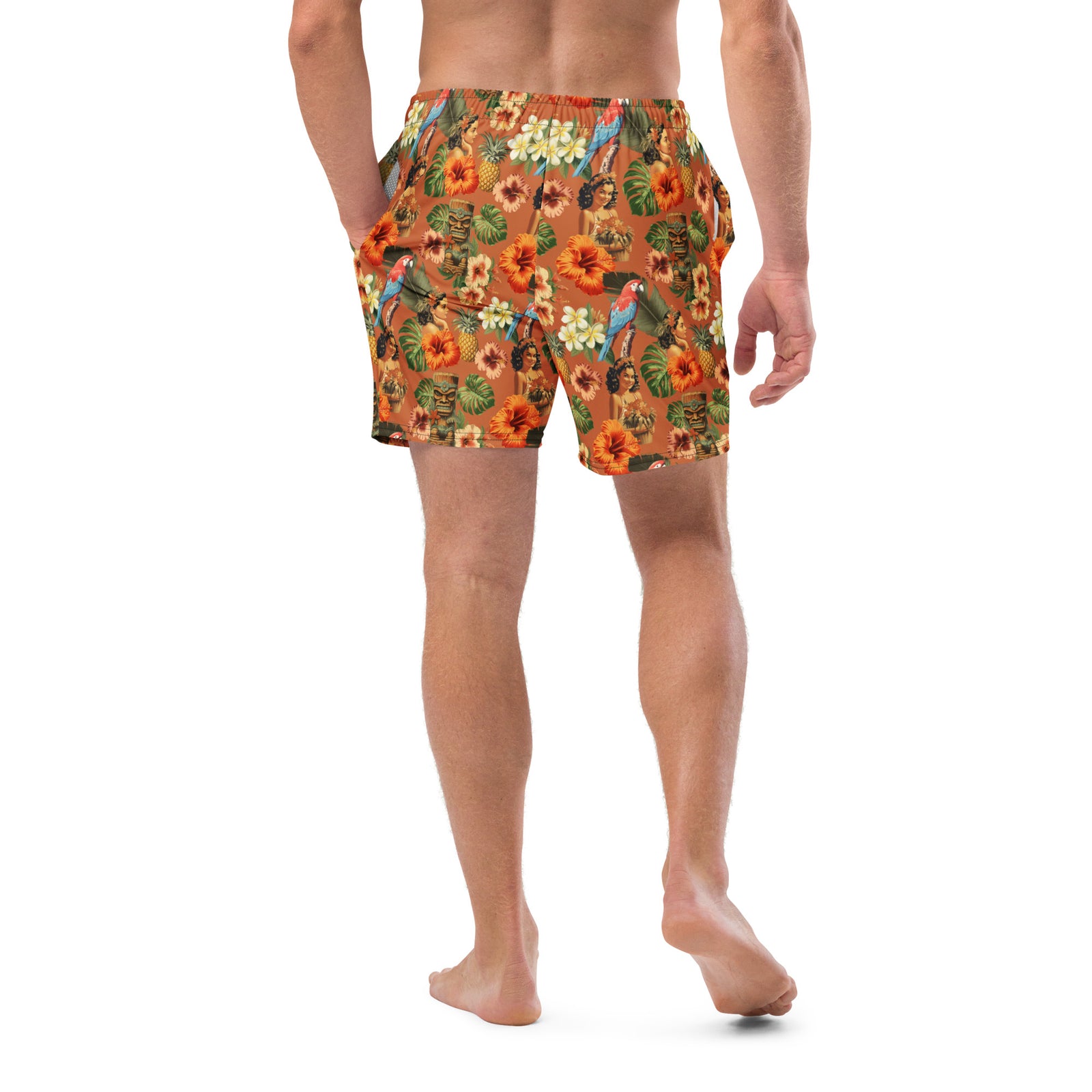 Palm Tree of Liberty Men's Swim Trunks