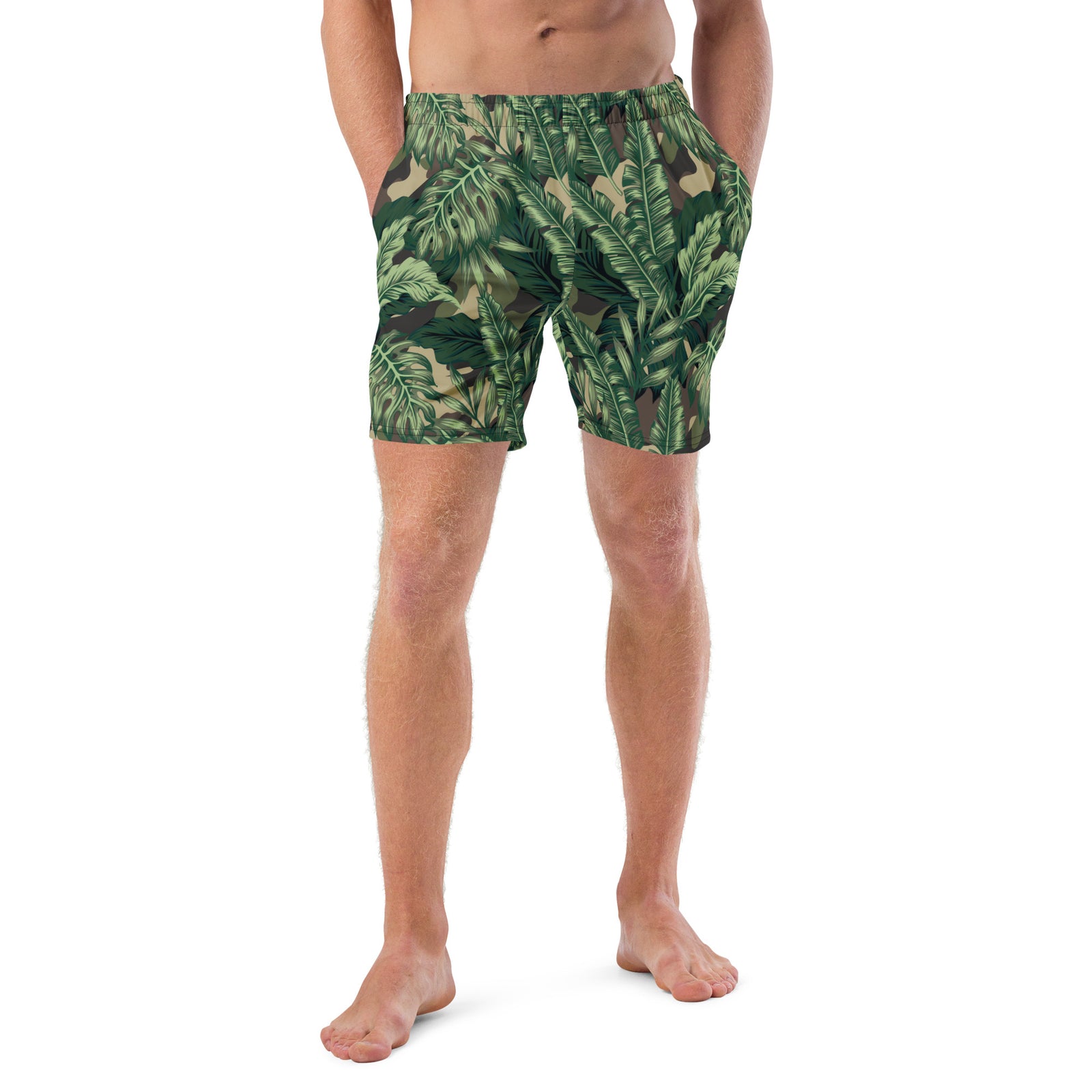 Camo LuauMen's swim trunks