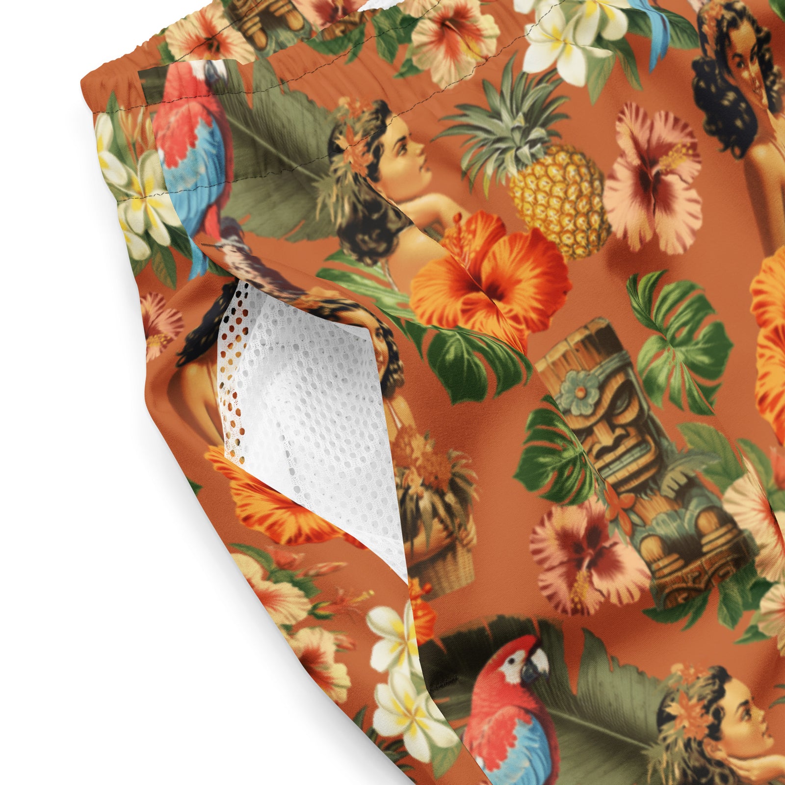 Palm Tree of Liberty Men's Swim Trunks