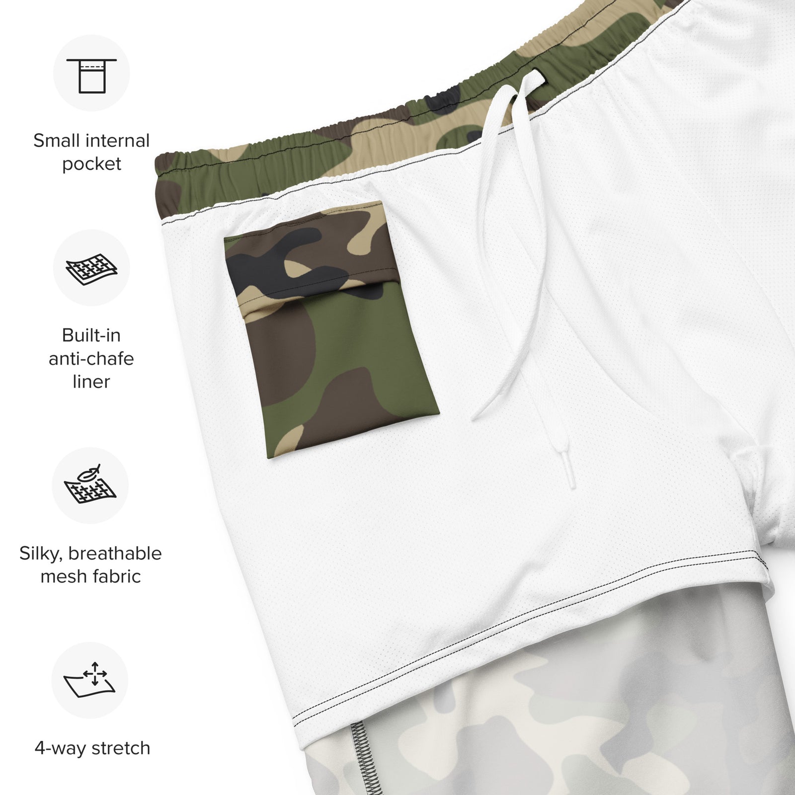 Men's Woodland Camo Swim Panties