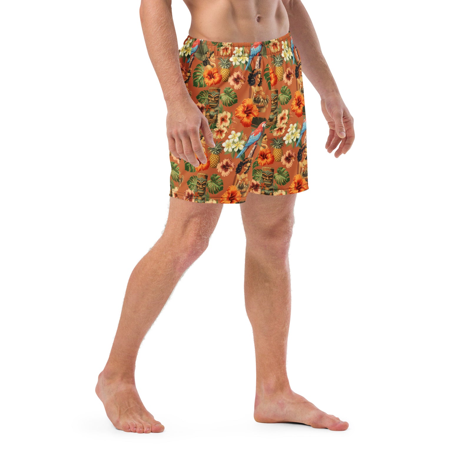 Palm Tree of Liberty Men's Swim Trunks