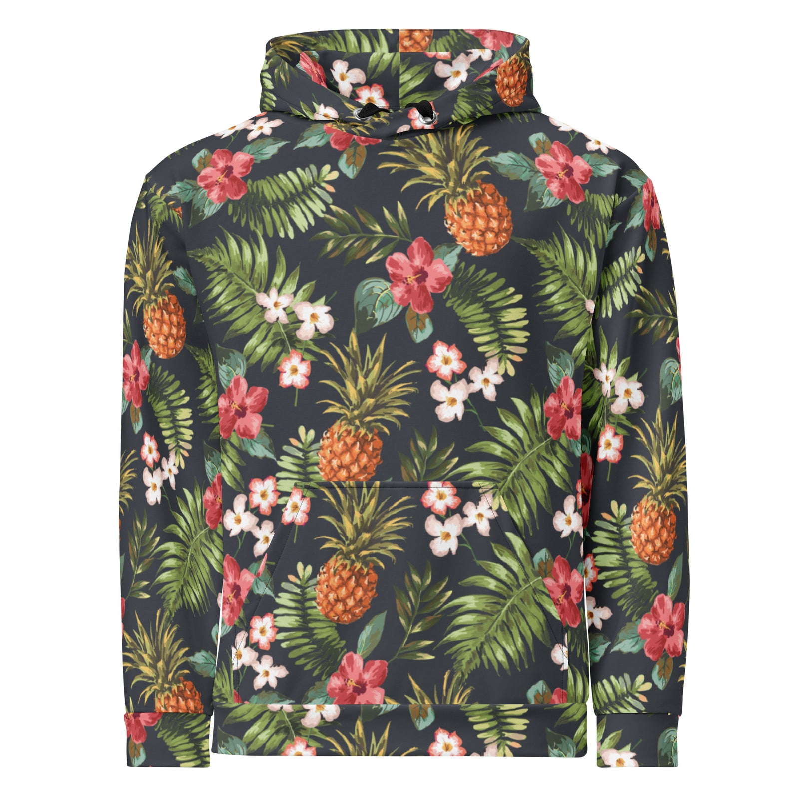 Hawaiian Print Hoodie