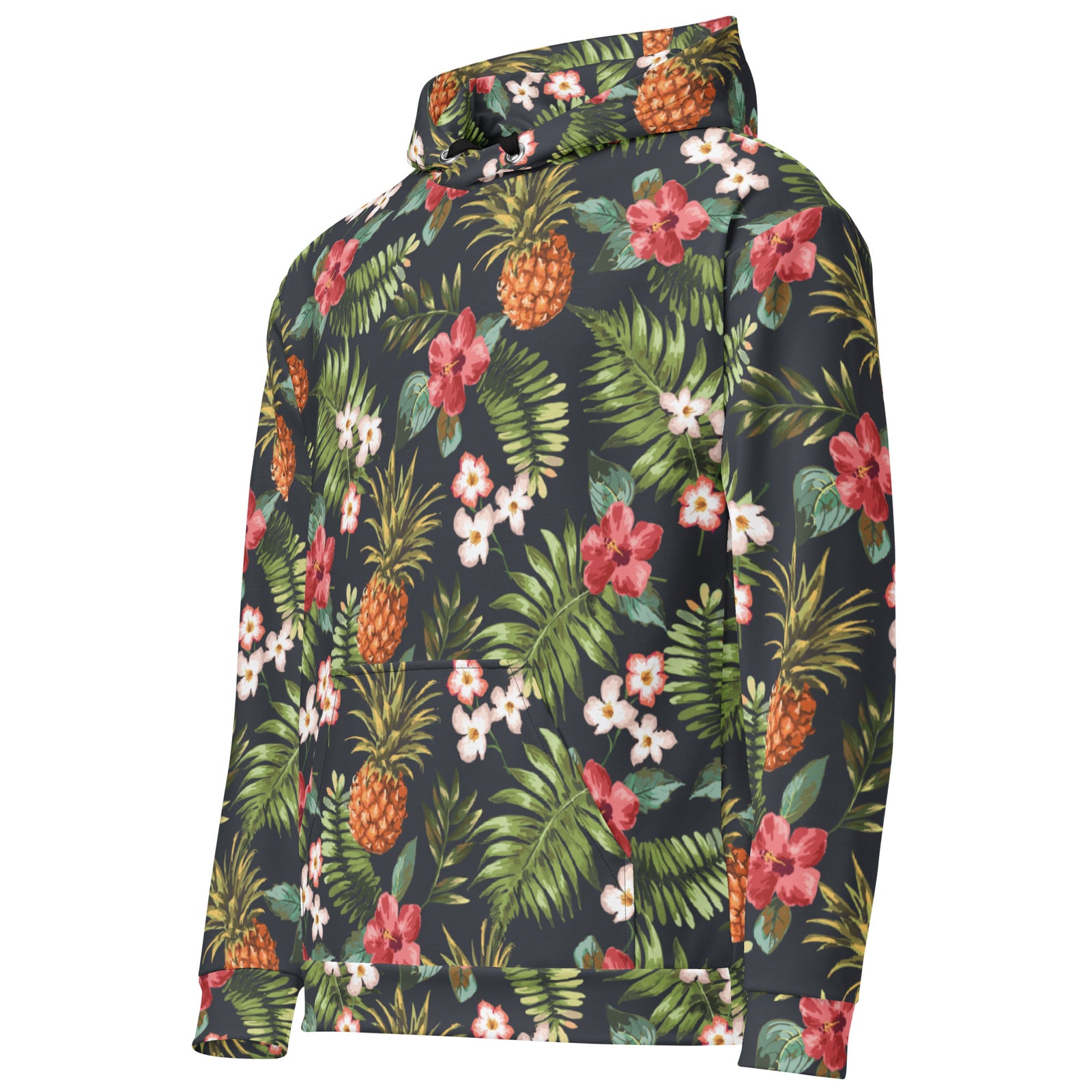Hawaiian Print Hoodie