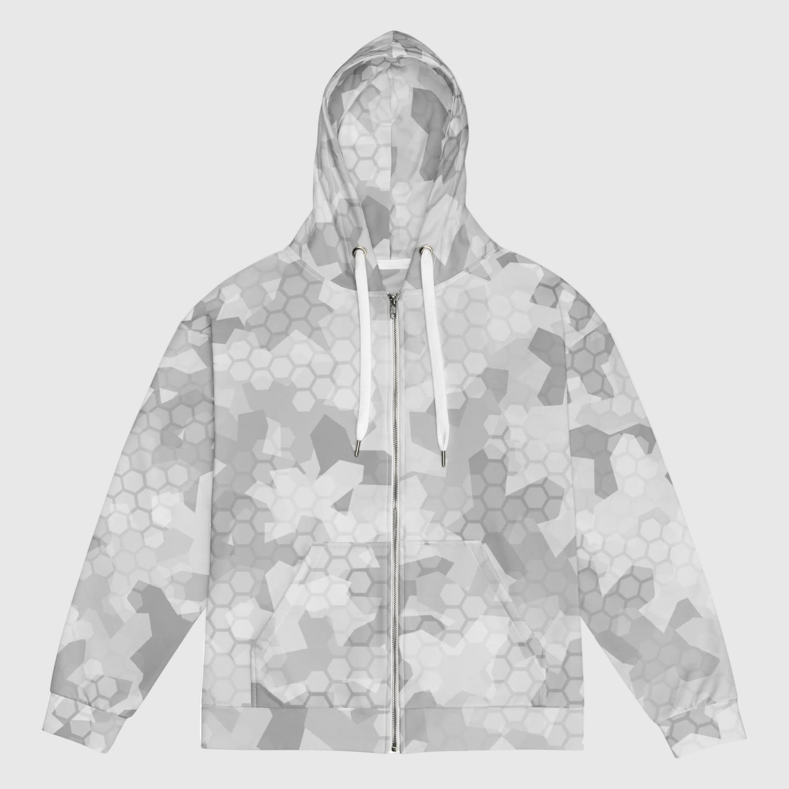 Arctic Shatter Camo Zip Hoodie, front product view
