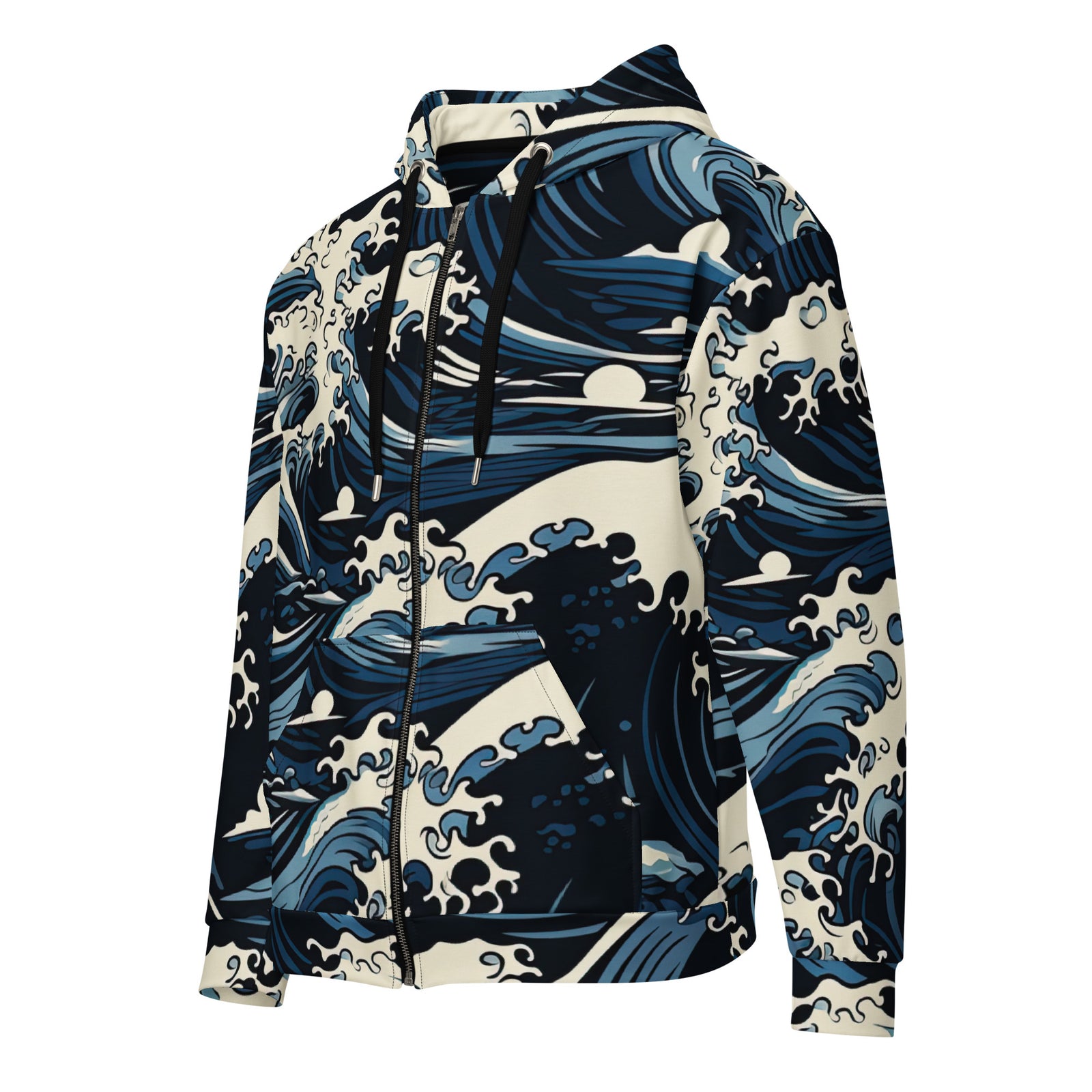 Great Waves zip hoodie