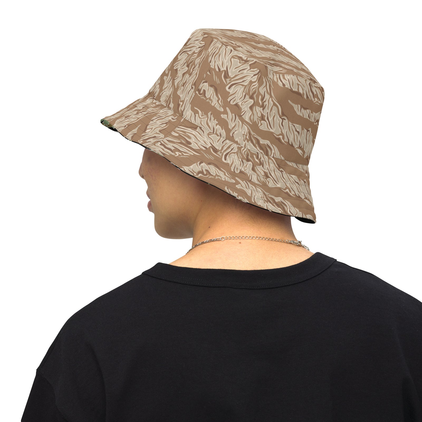 Tiger Stripe Jungle Camouflage Reversible bucket hat