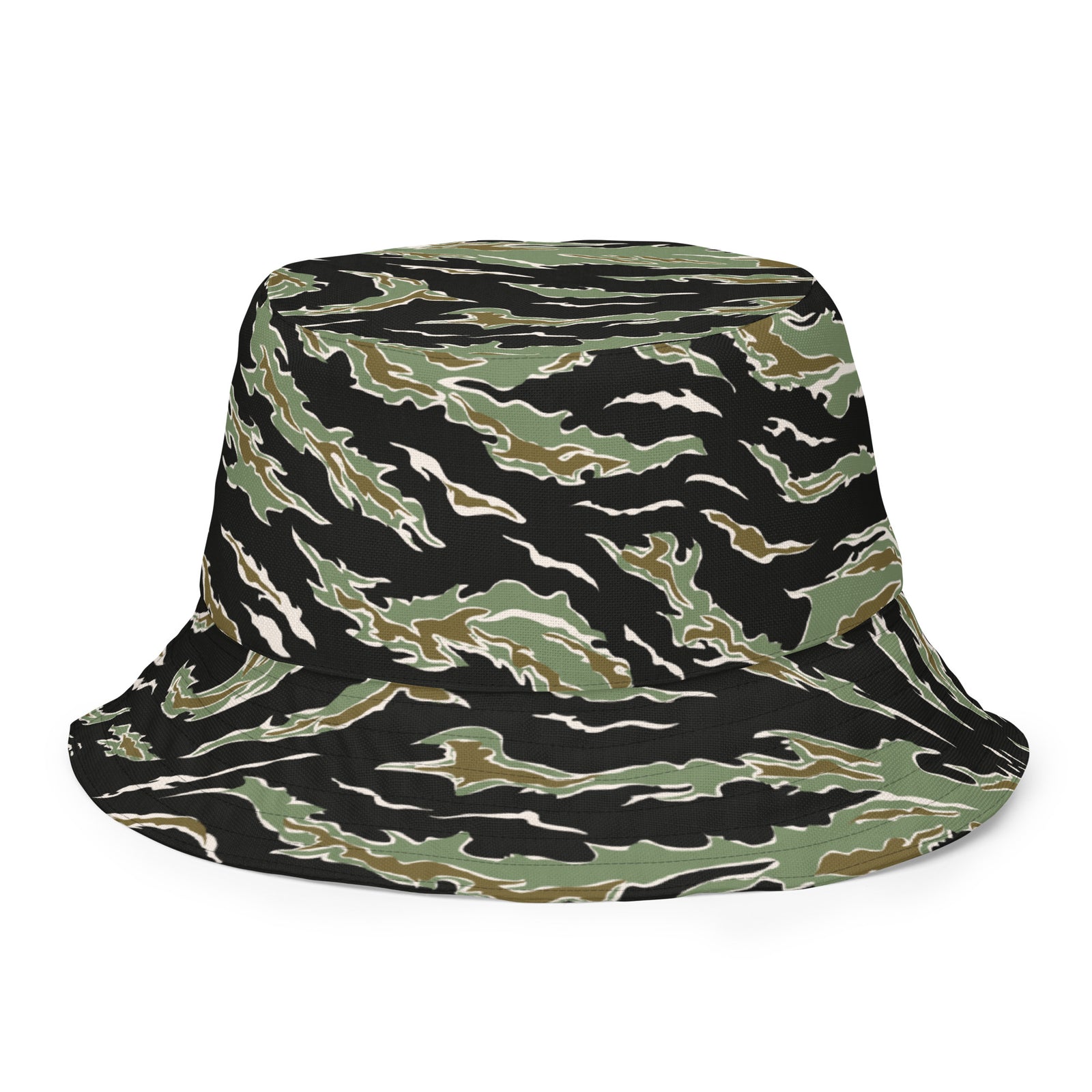 Tiger Stripe Jungle Camouflage Reversible bucket hat