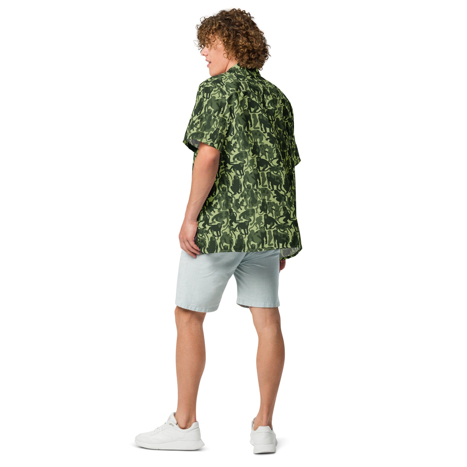 Monkey Business Camo Button Up Shirt