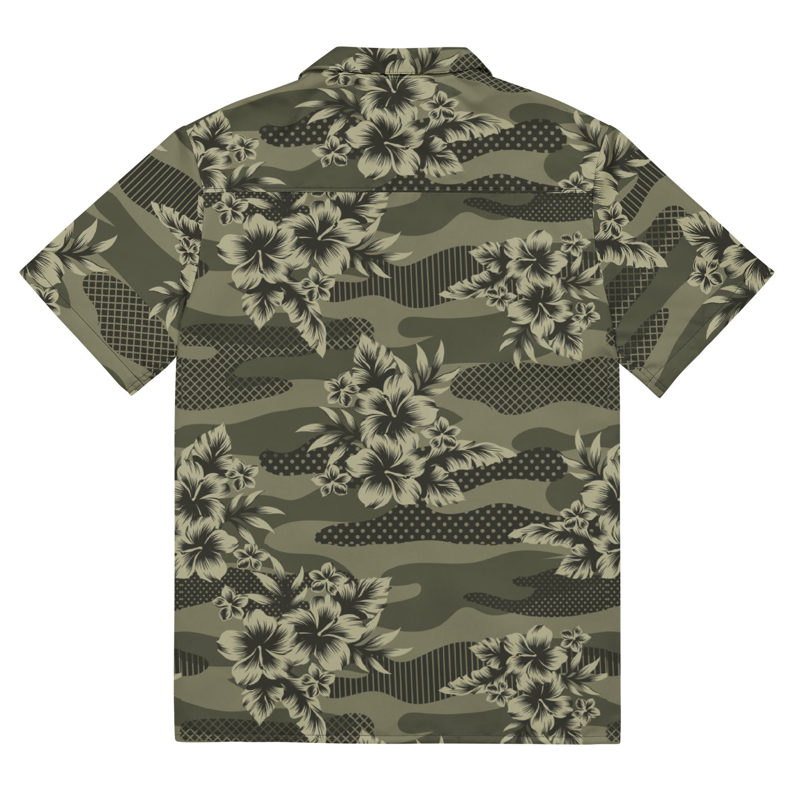 Hawaiian Camouflage Button-Up Shirt