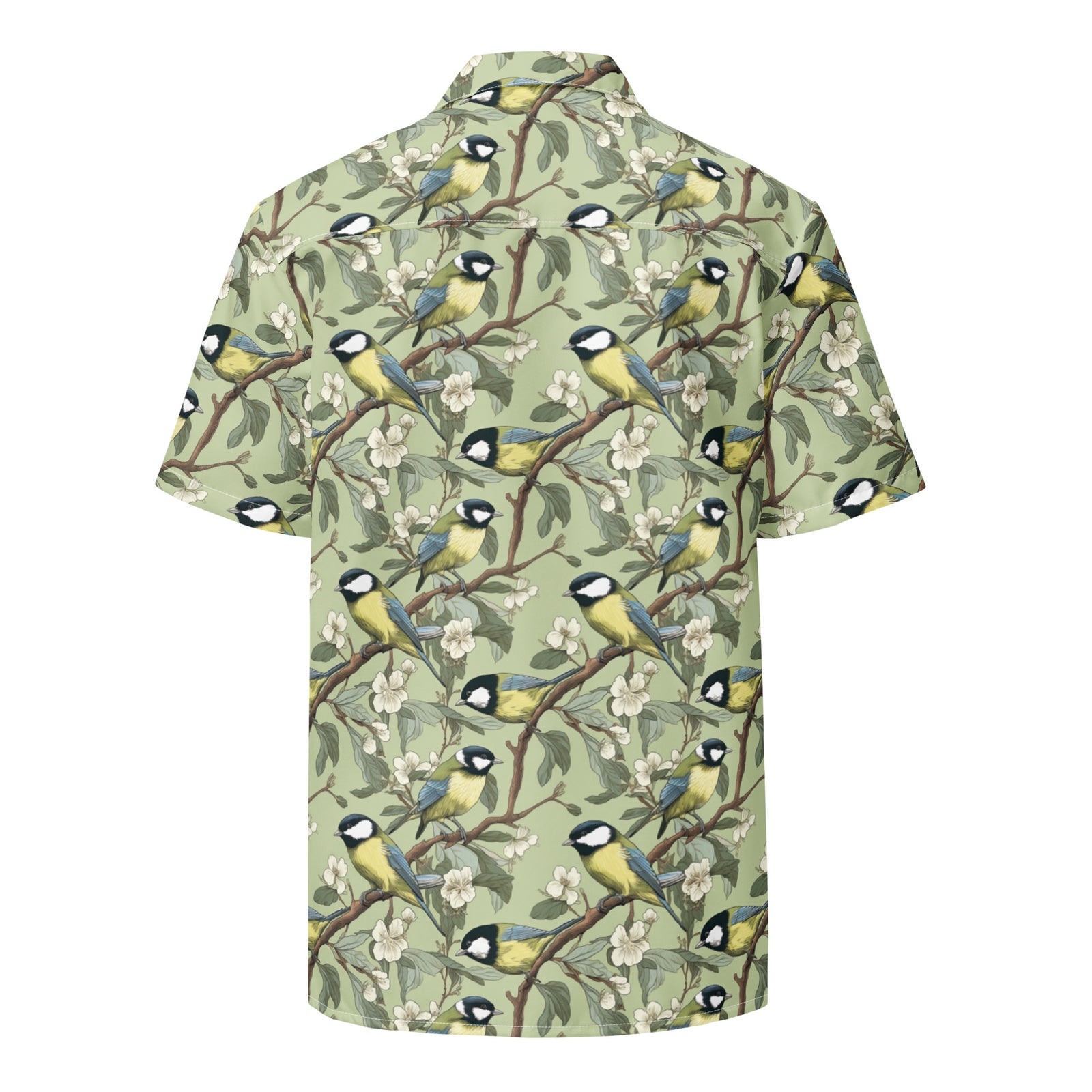 Great Tits Parus Major Button Up Shirt