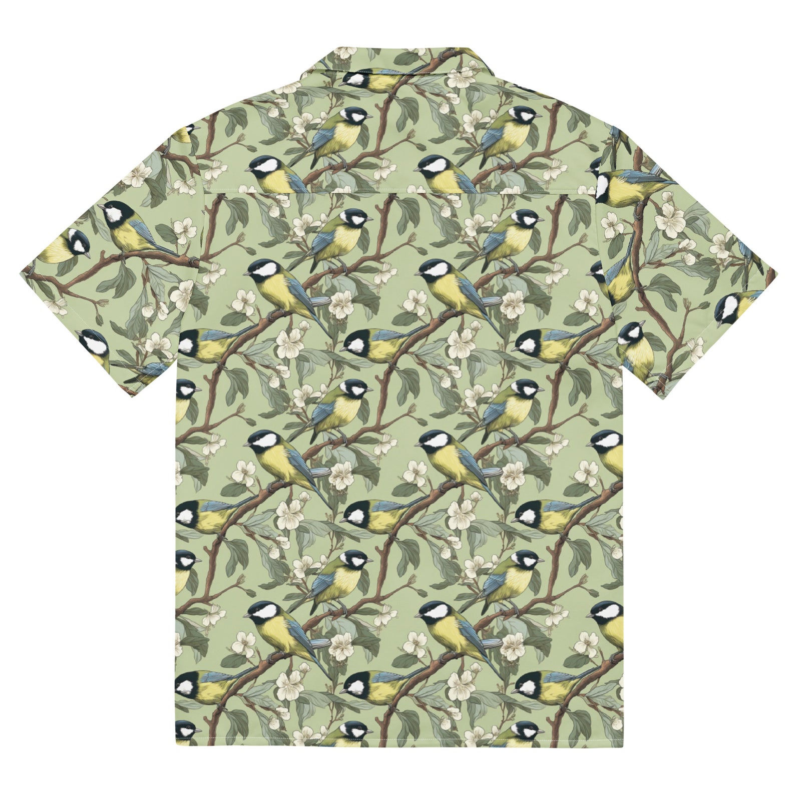 Great Tits Parus Major Button Up Shirt