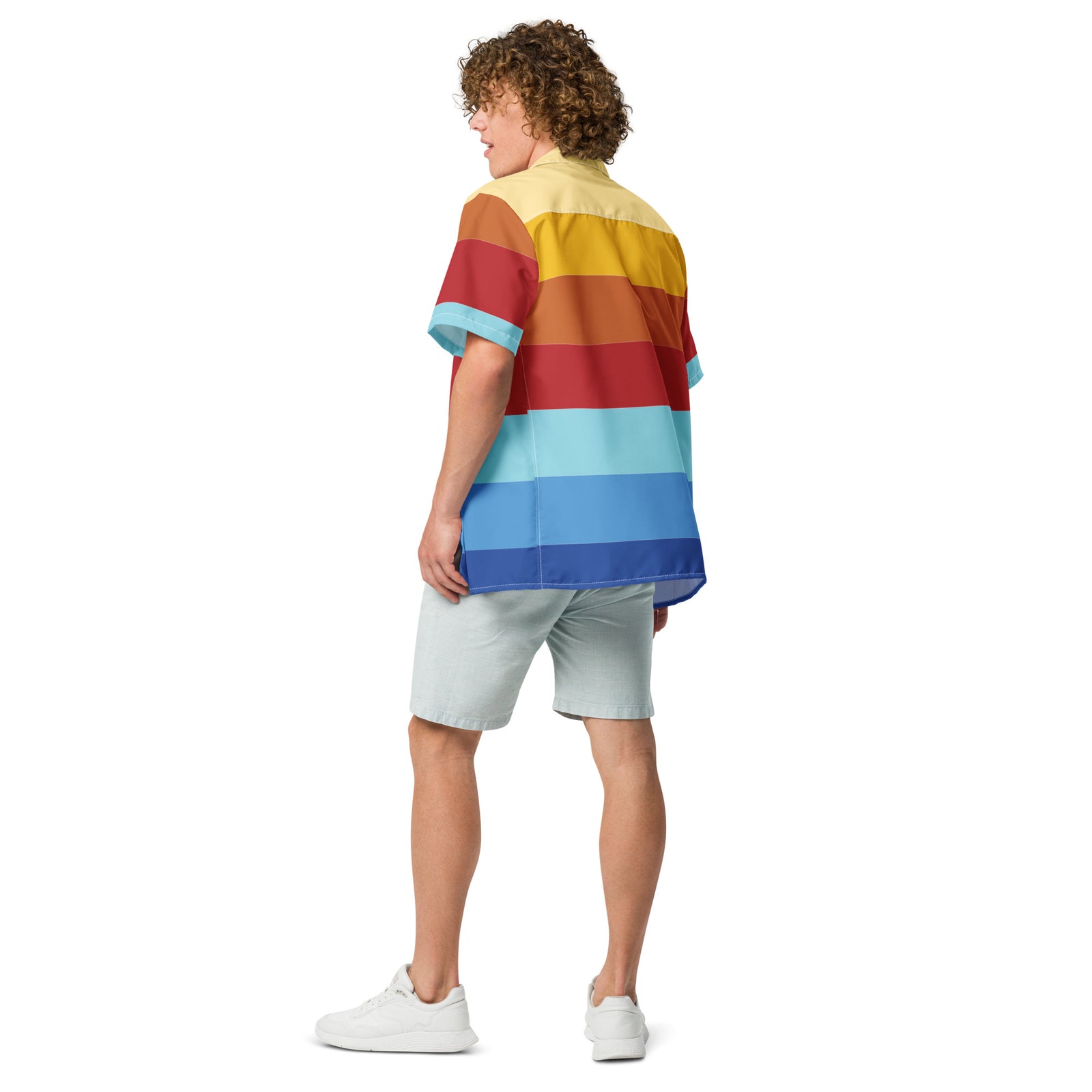 Tequila Sunrise Spectrum Button-Up Shirt