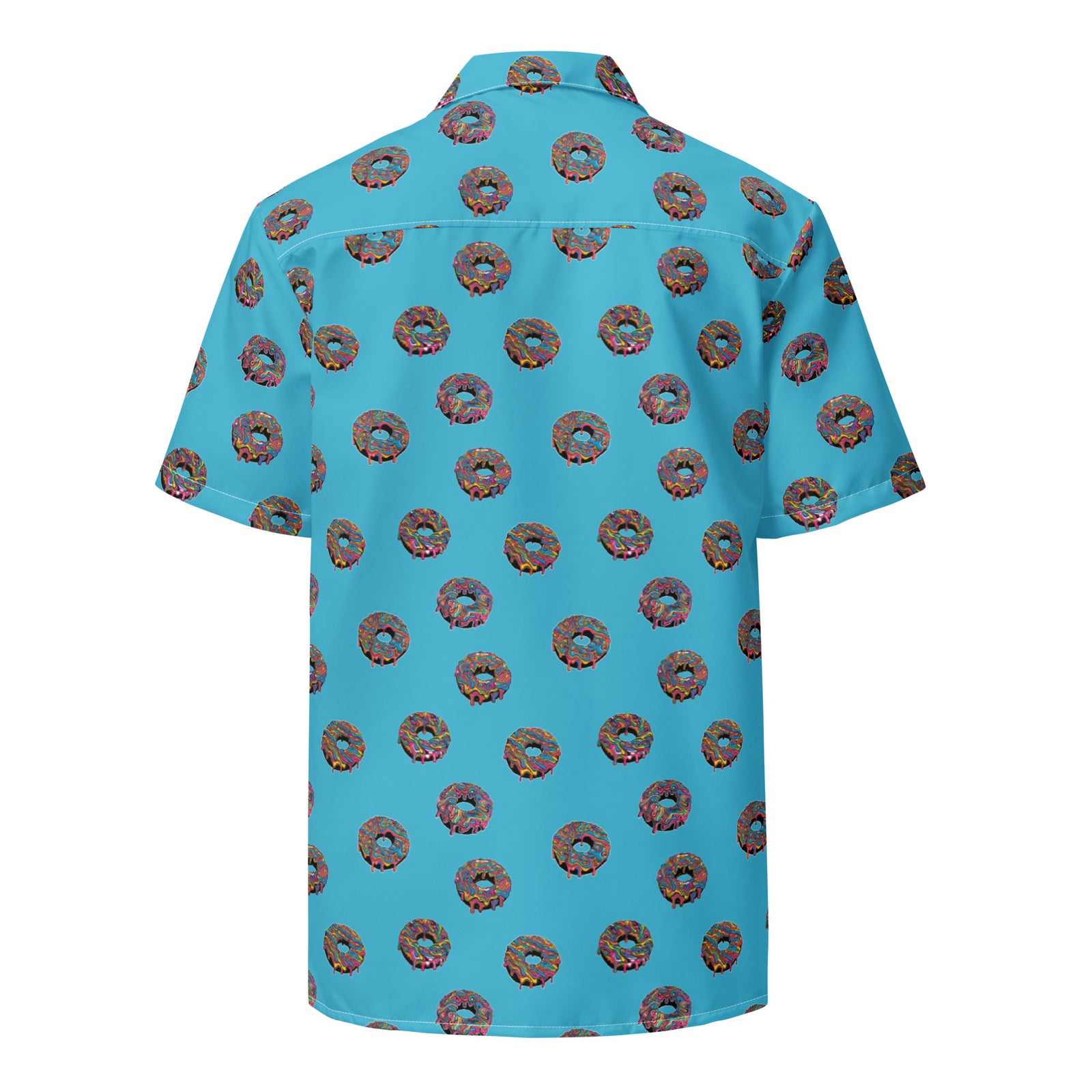 Psychedelic Donut Button Up Shirt