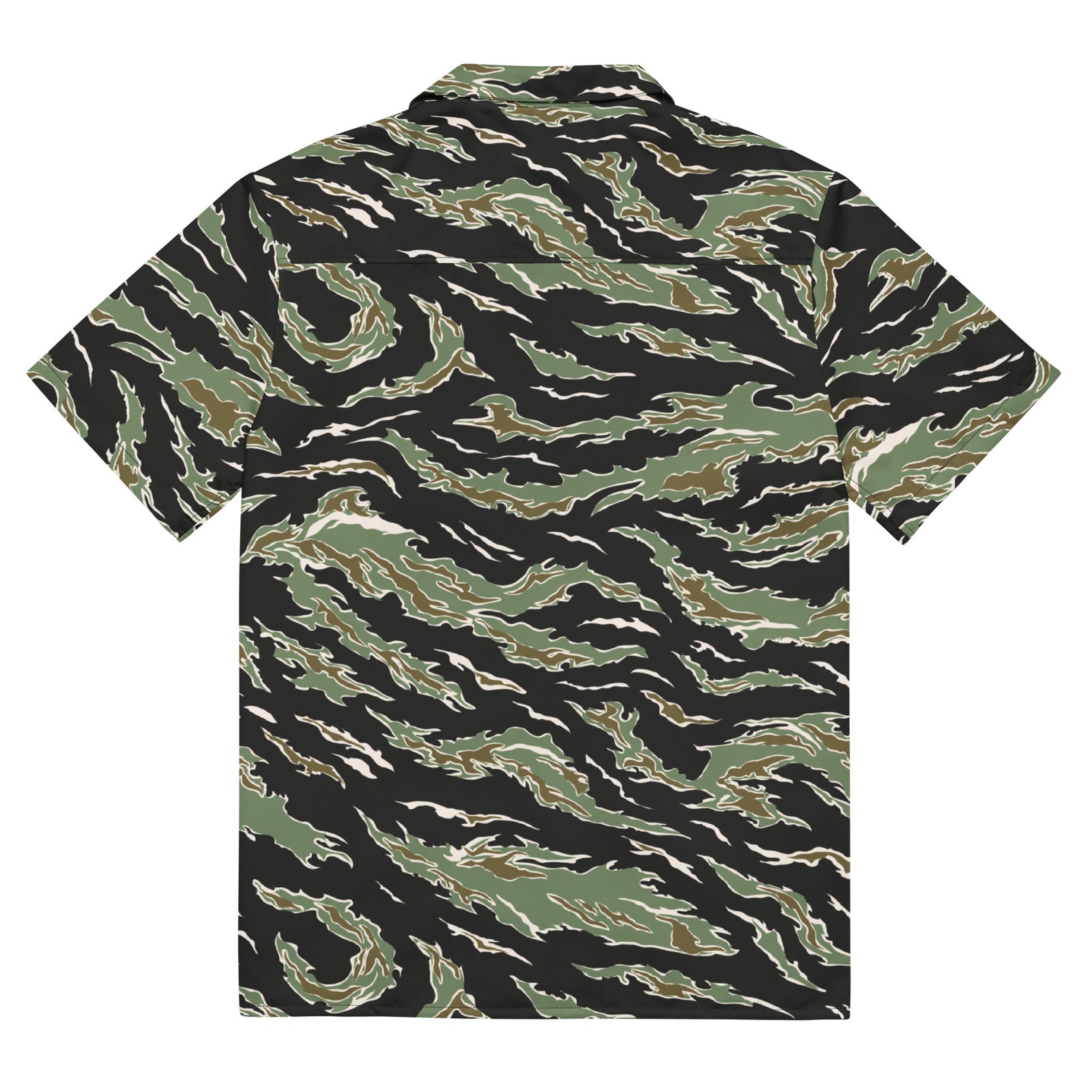 Tiger Stripe Hawaiian Button-Up Shirt