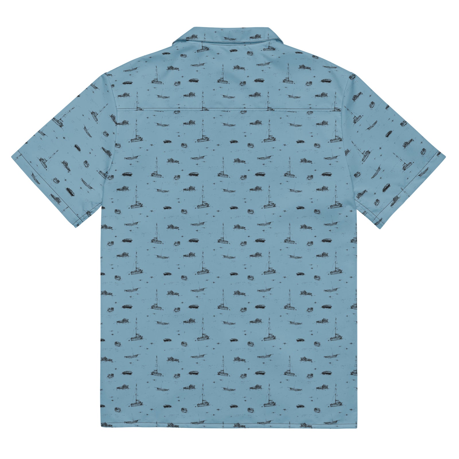 Boats on the Sea Button Up Shirt