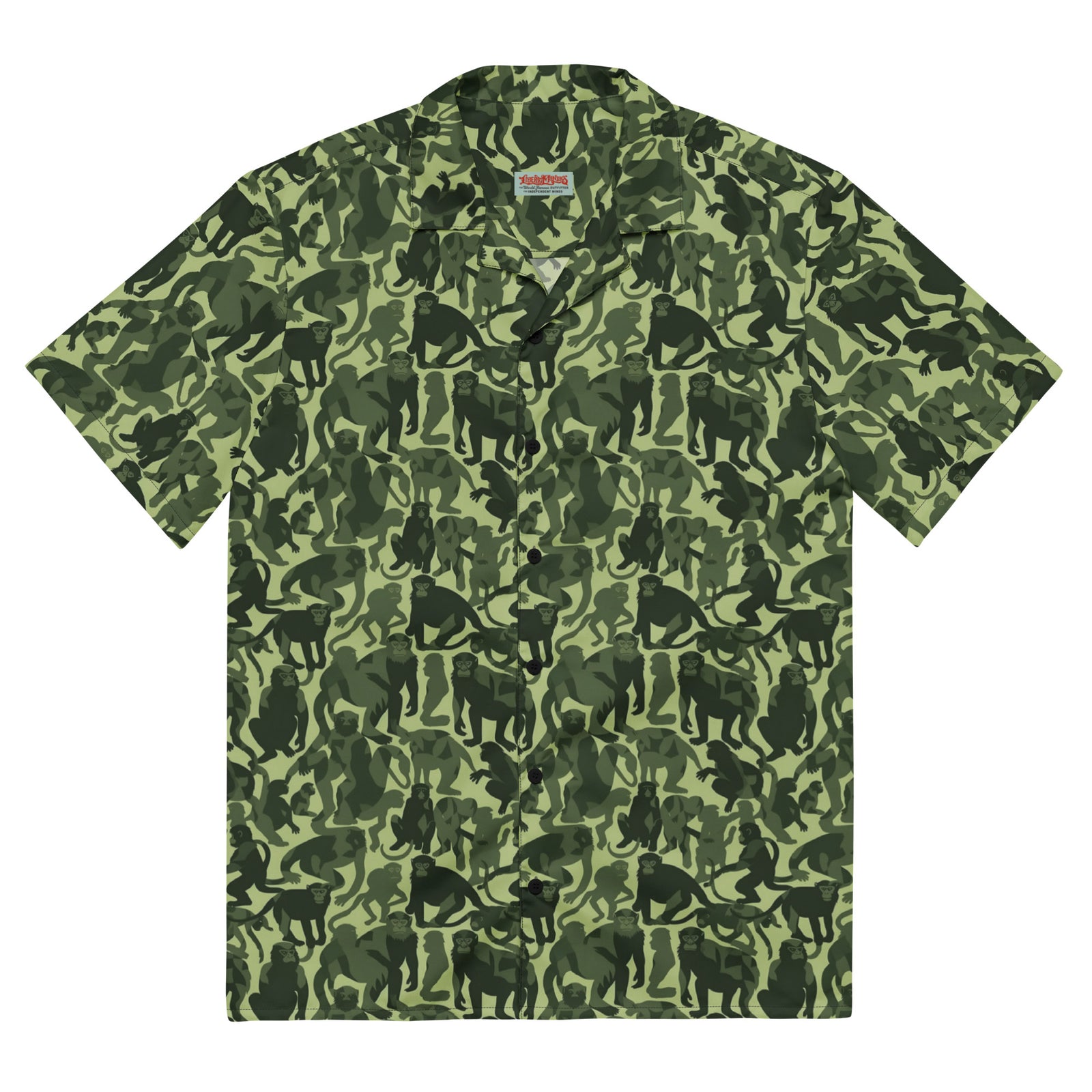 Monkey Business Camo Button Up Shirt