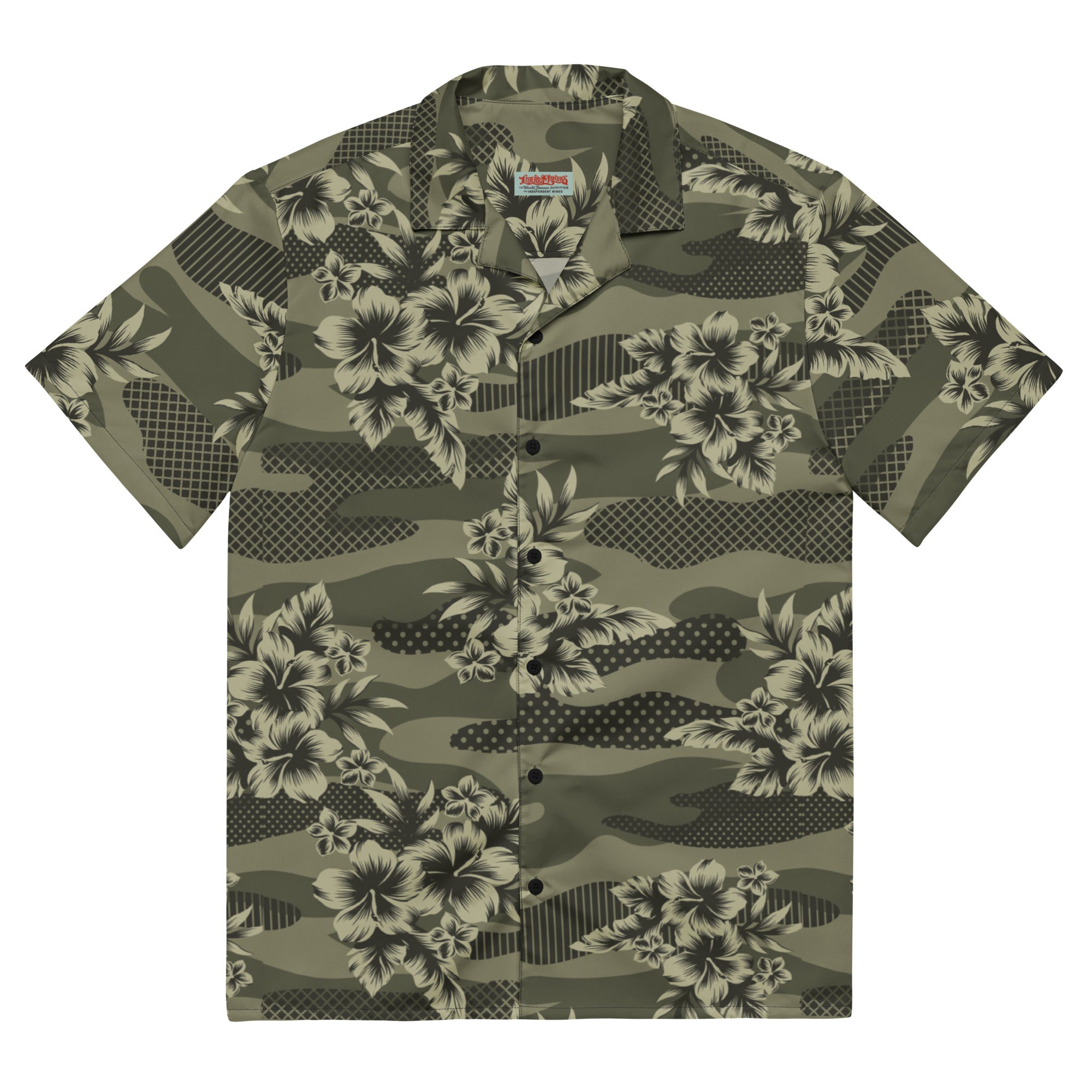 Hawaiian Camouflage Button-Up Shirt