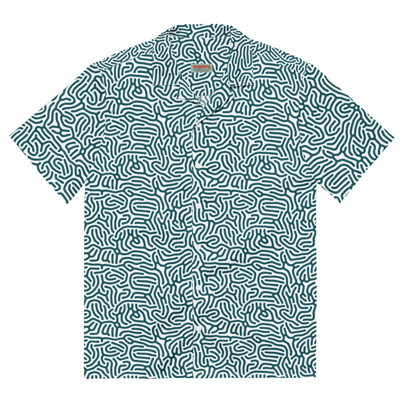 Maze Coral Button-Up Shirt