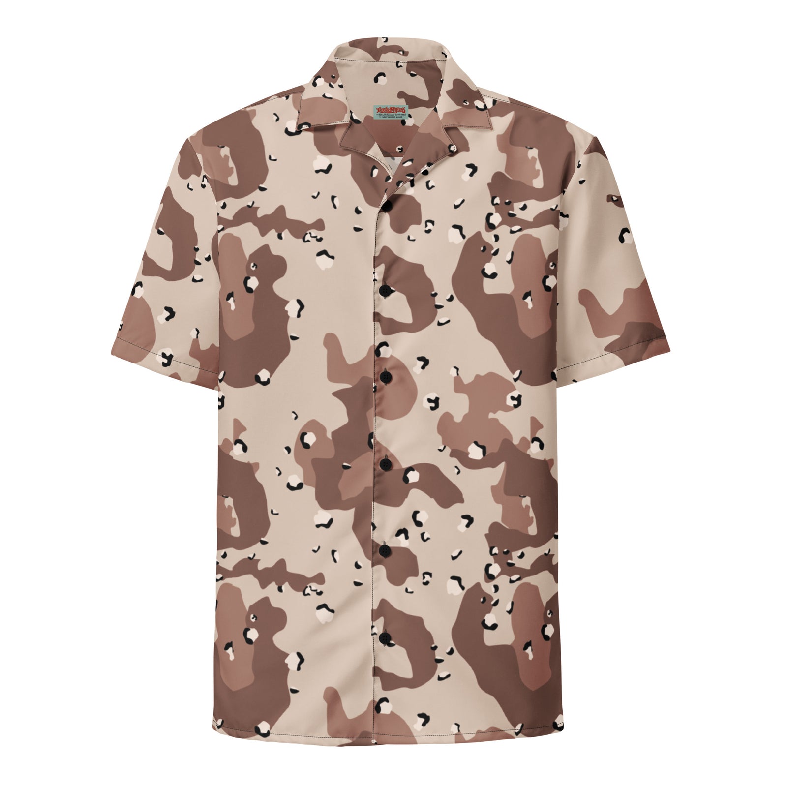 Desert Camouflage Pattern Button-Up Shirt