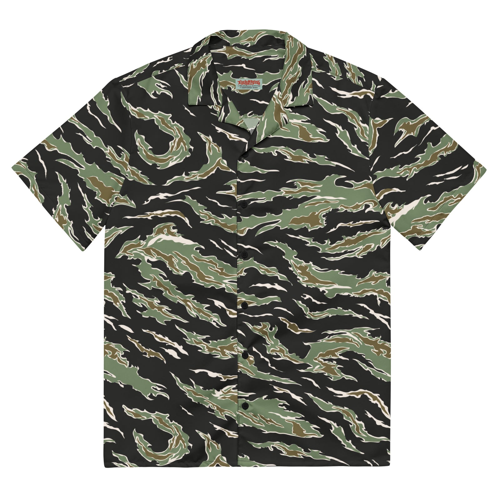 Tiger Stripe Hawaiian Button-Up Shirt