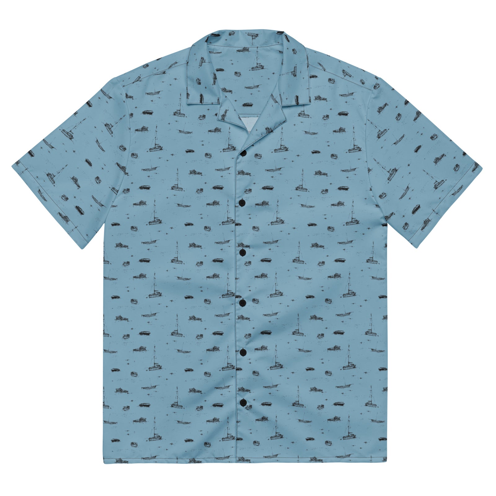 Boats on the Sea Button Up Shirt